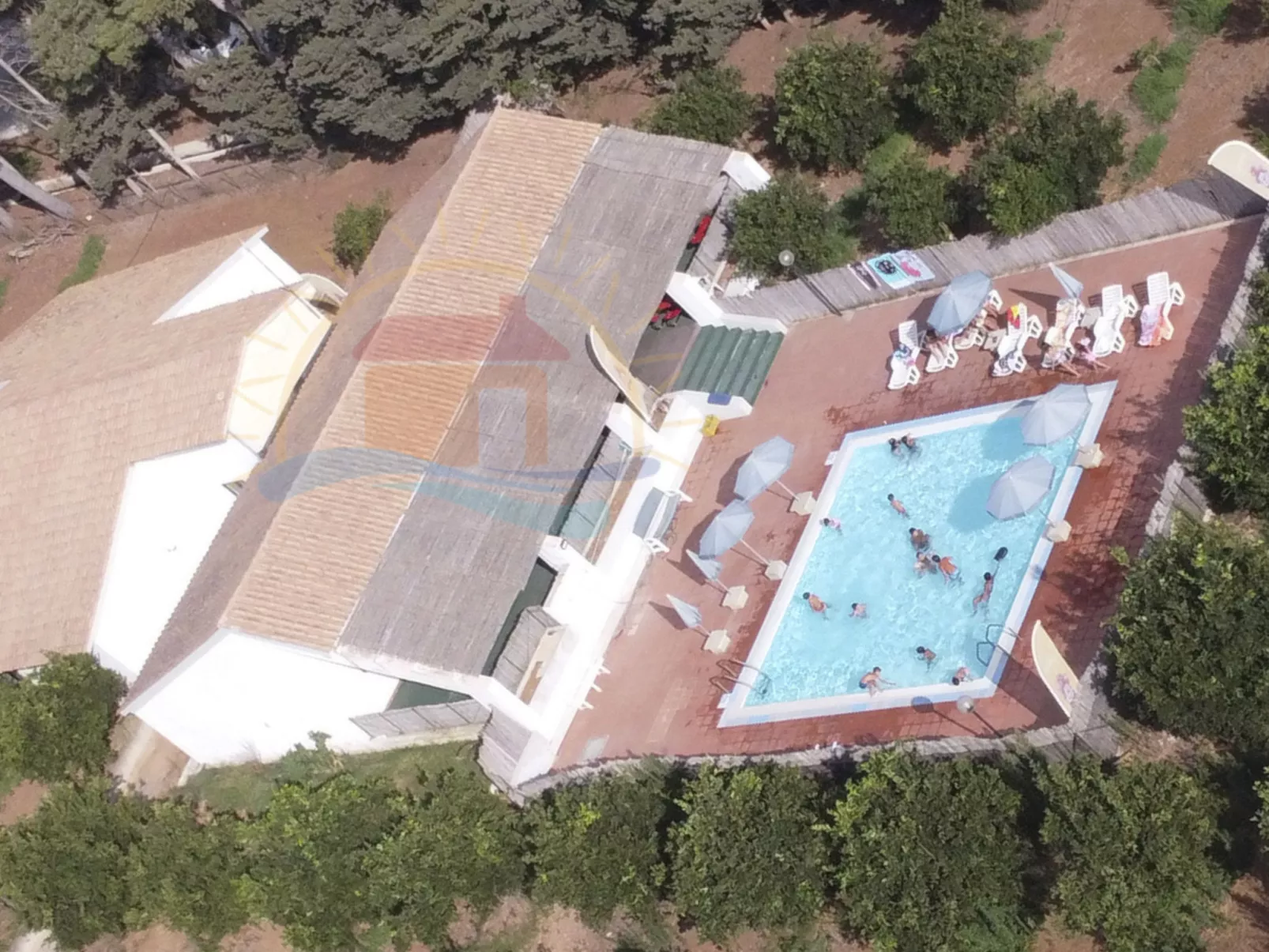 Wohnung "Kastalia" mit Infinity-Pool - Draußen