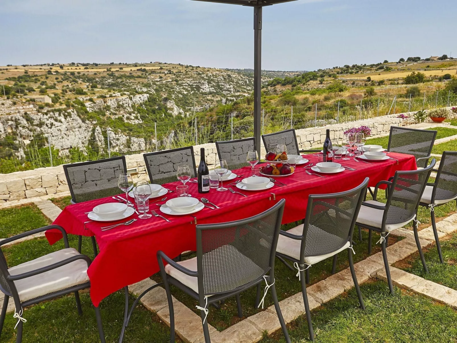 Komfortable Villa Castello - Blick auf Cava d'Ispica-Image-tags.info