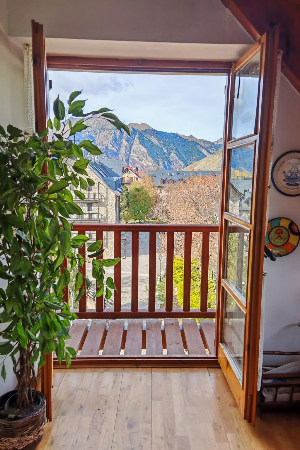 Duplex Muntanyó 2 mit Balkon und Blick auf den Berg Vall de Boí-Dedans