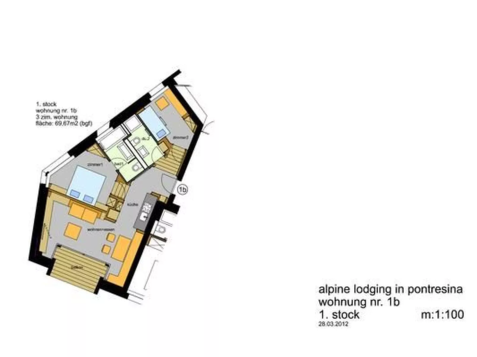 Alpine Lodge 4-Bett-Wohnung Chesa Plattner / "Be-Inside