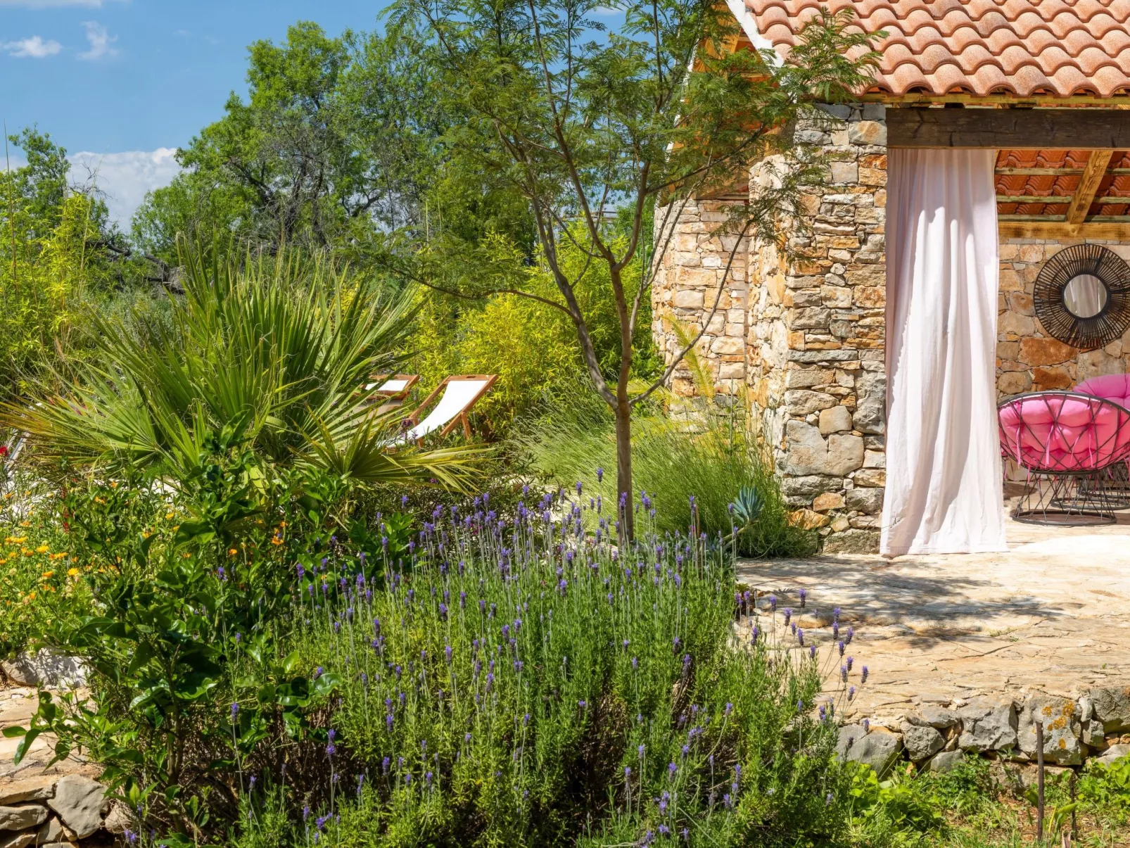 In Rudina mit Privatem Pool-Draußen