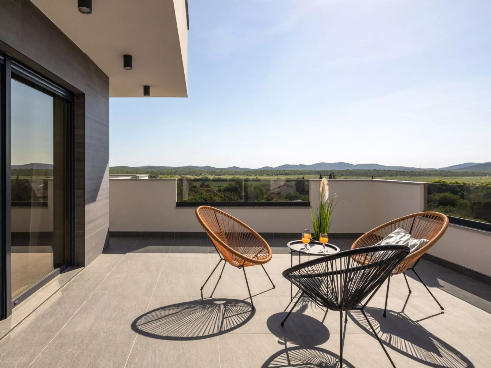 Villa Bura mit Pool und tollem Ausblick-Dehors