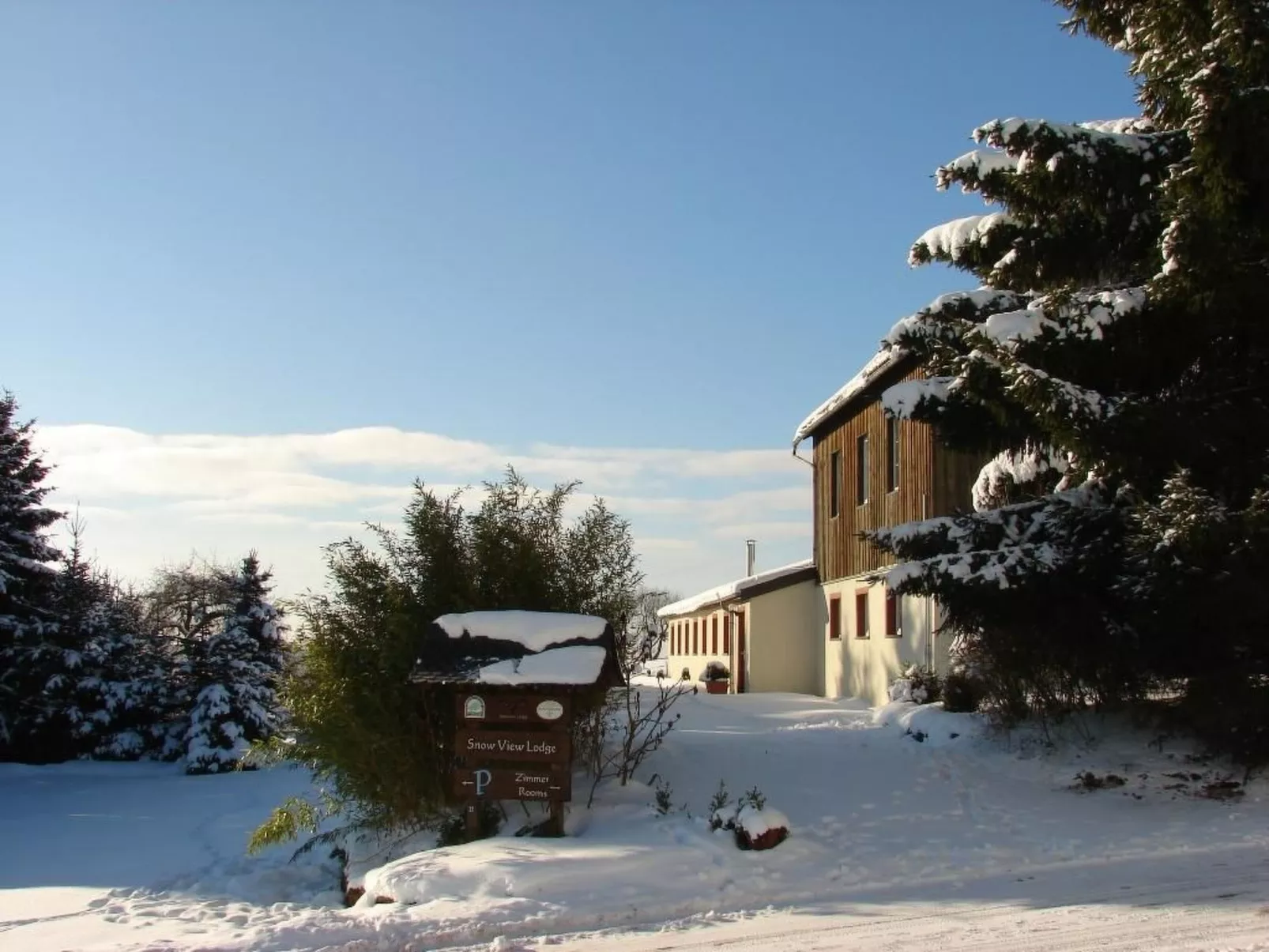 Snowview Lodge-Draußen