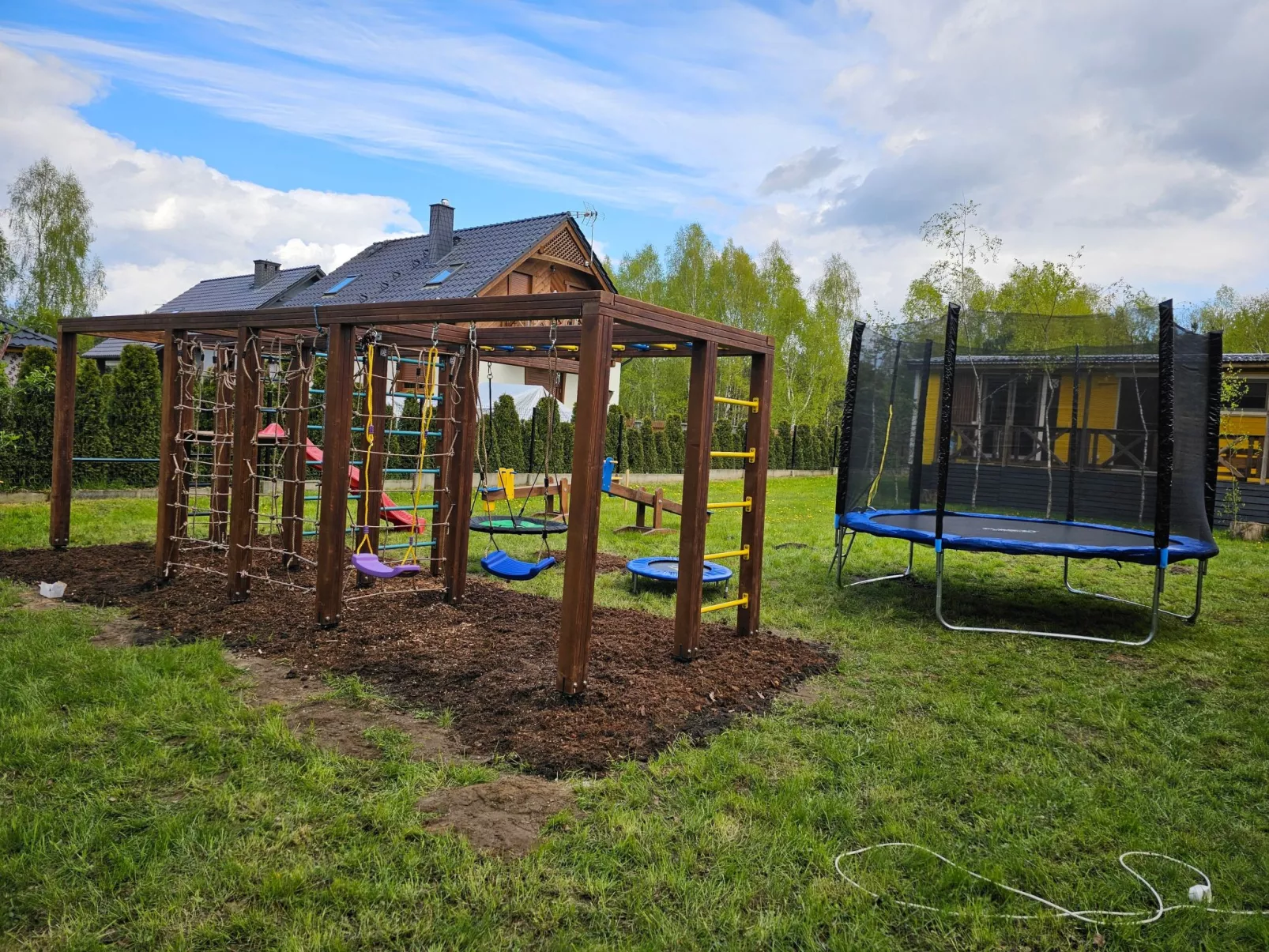 Ganzjahreshäuschen - blau-Outside