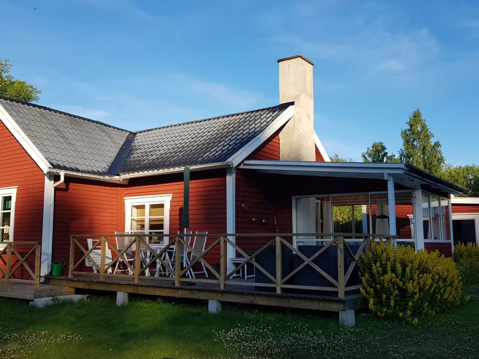 In Karlsborg mit Offenem Kamin-Draußen