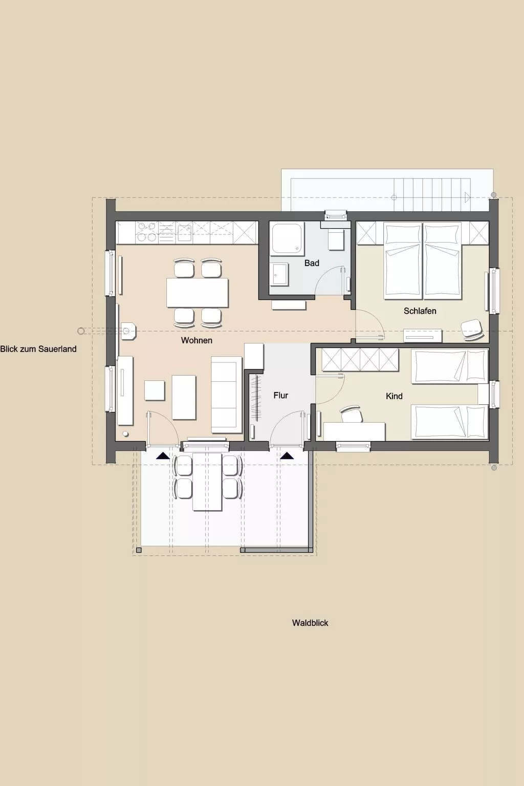 Waldblick in Vöhl-Basdorf-Drinnen