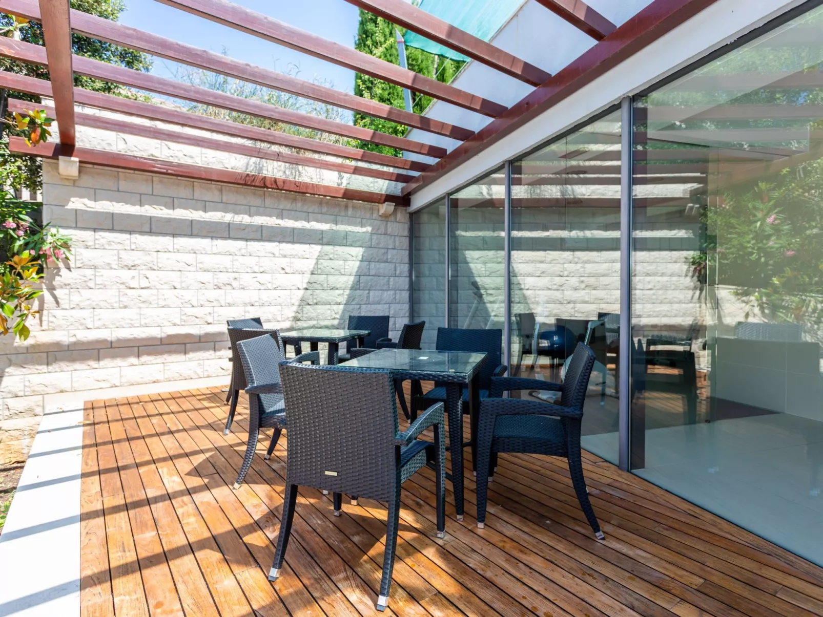 In der ersten Etage mit Meerblick-Outside