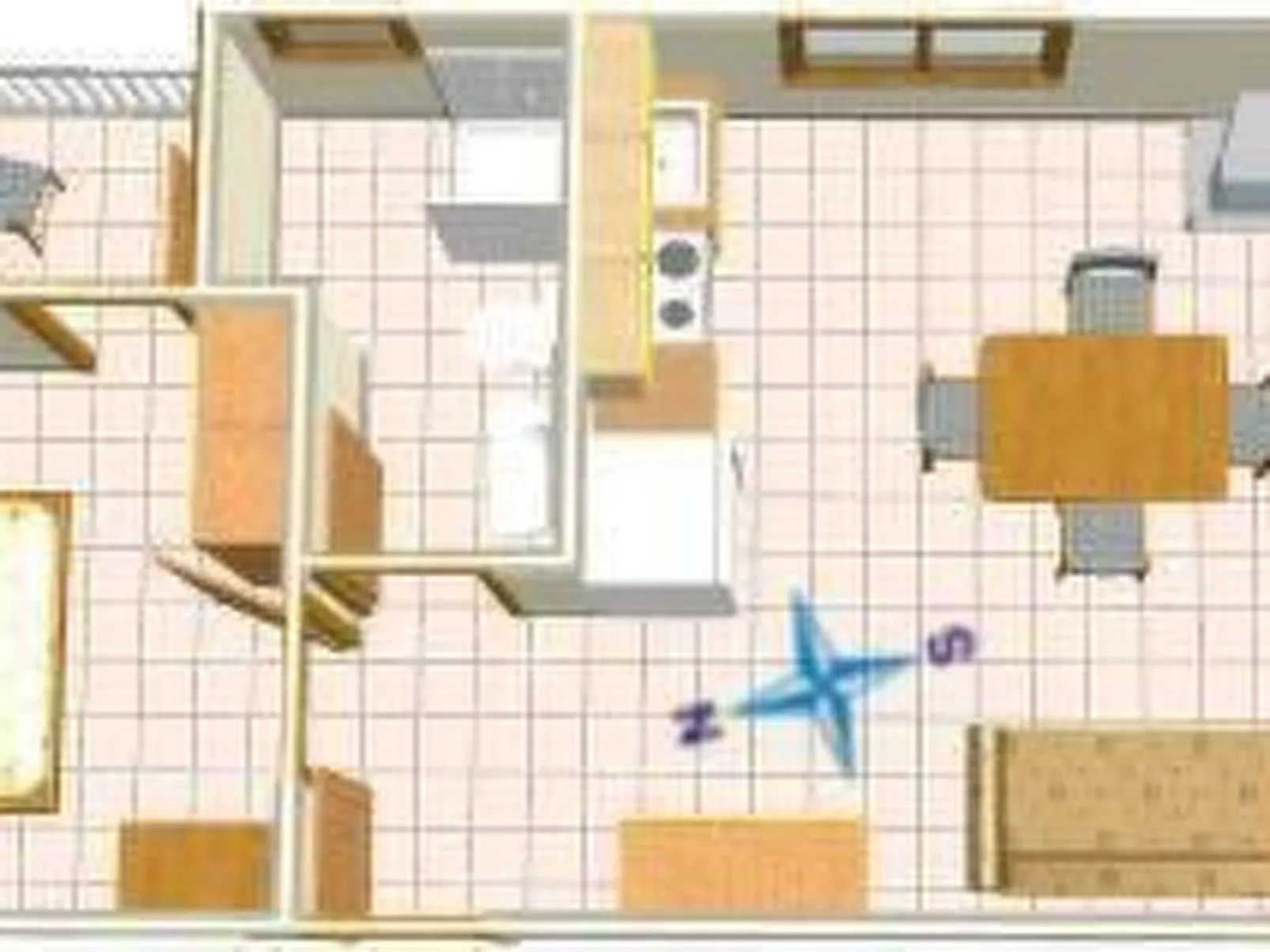 Wohnung im zweiten Stock mit Balkonen-Dedans