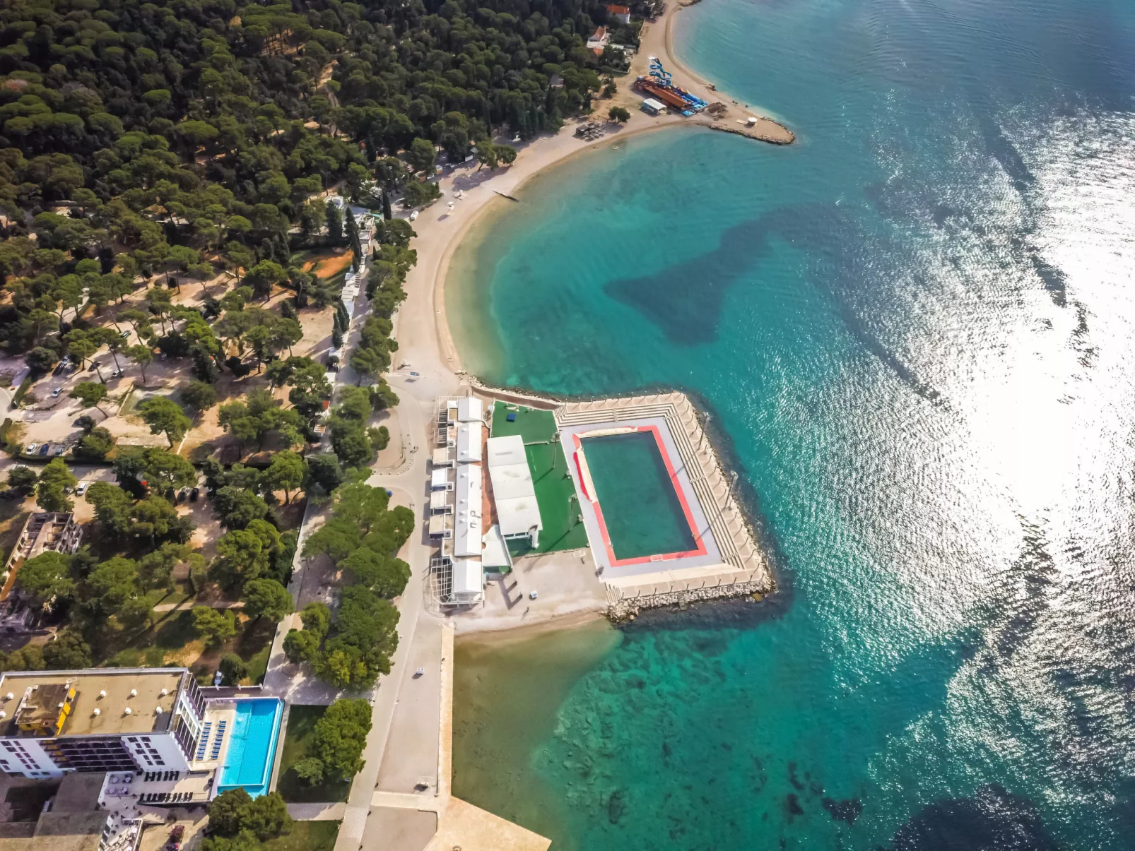 Wohnung "Blažević 2" direkt am Strand-Area