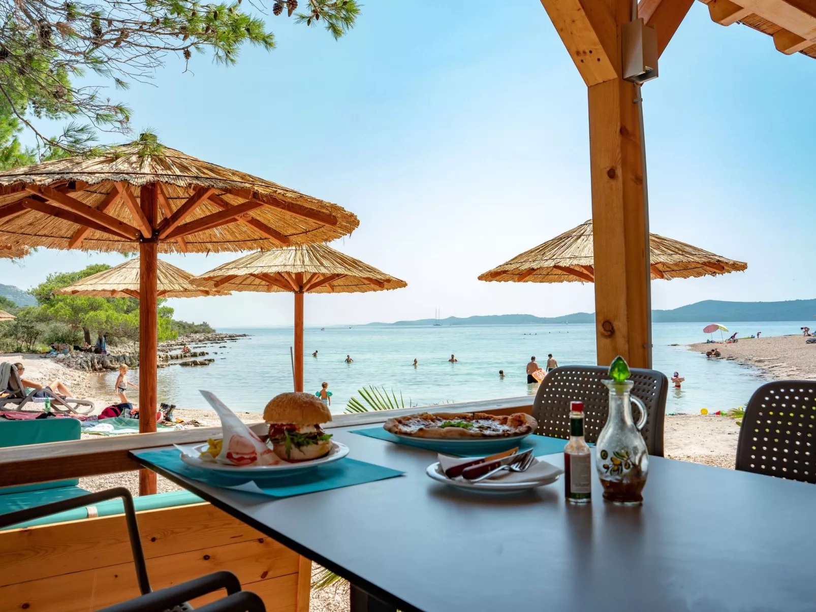 Mobilheim direkt am Strand-Draußen