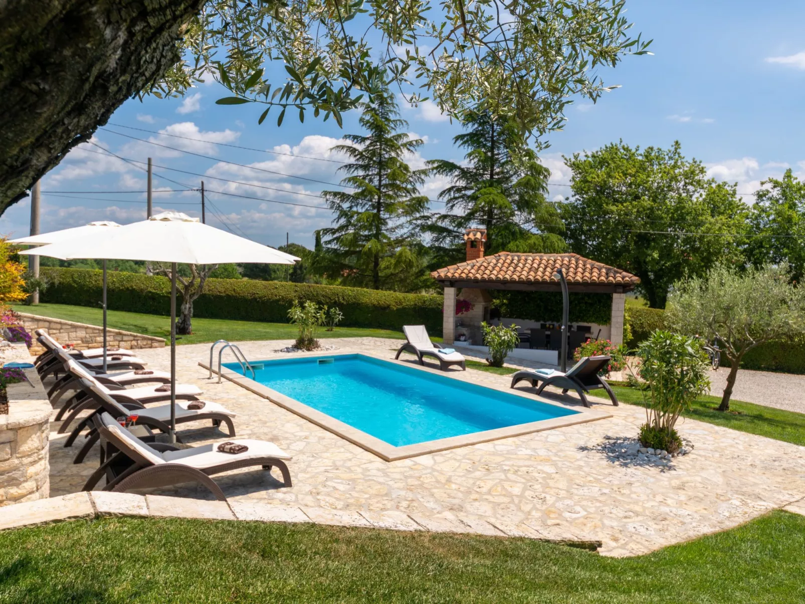 Landhaus Villa Casa Danijel mit Pool und Meerblick-Dehors