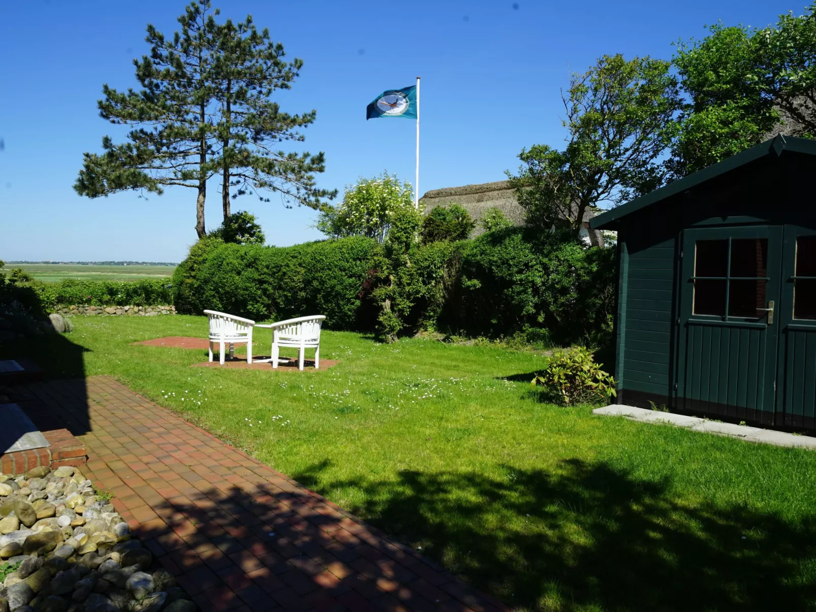 Wohnung in Morsum mit Garten und Terrasse-Draußen
