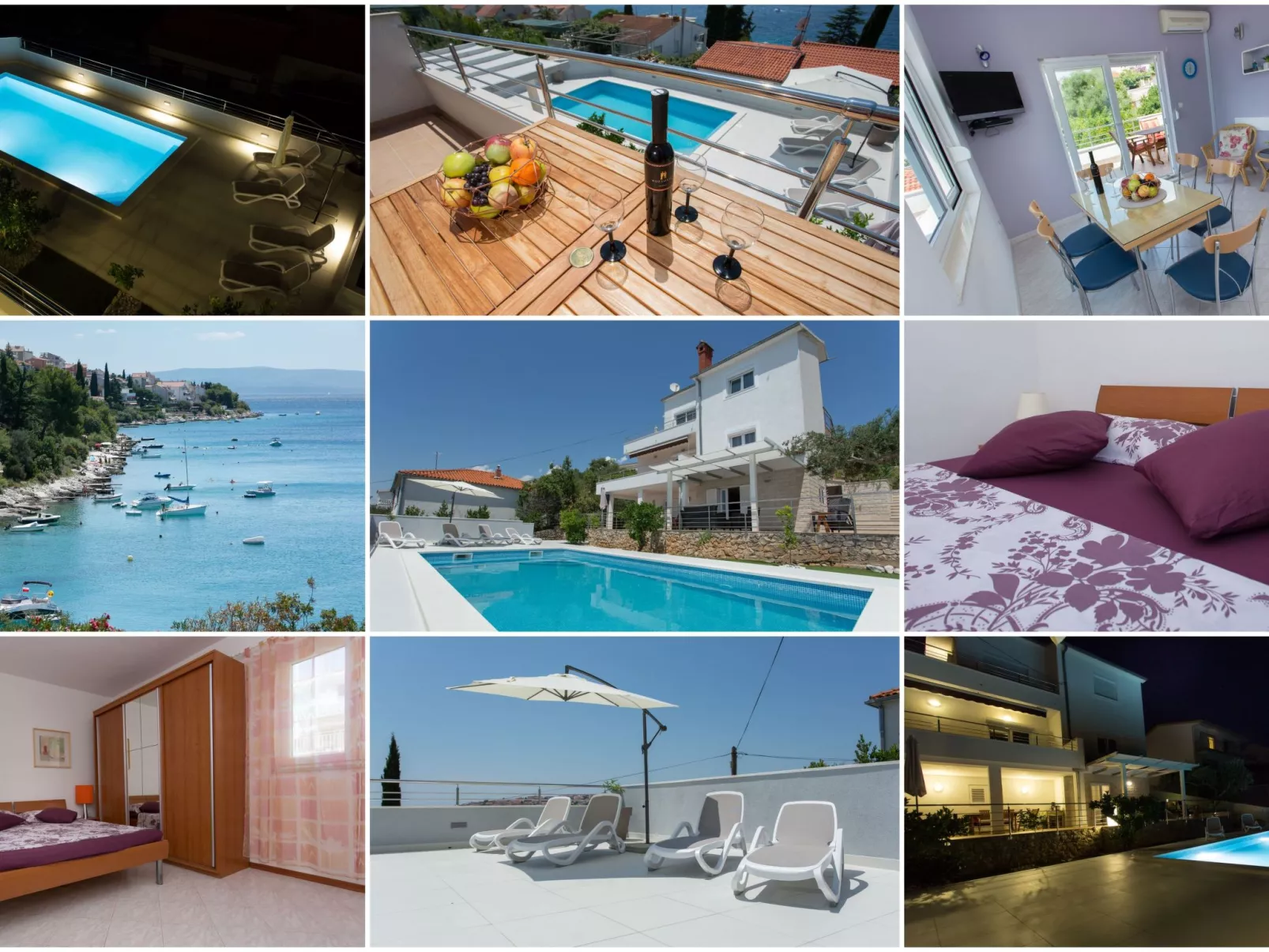 Für 5 Personen ca. 65 m&sup2; in Okrug Gornji, Adriaküste Kroatien (Kroatische-Dedans