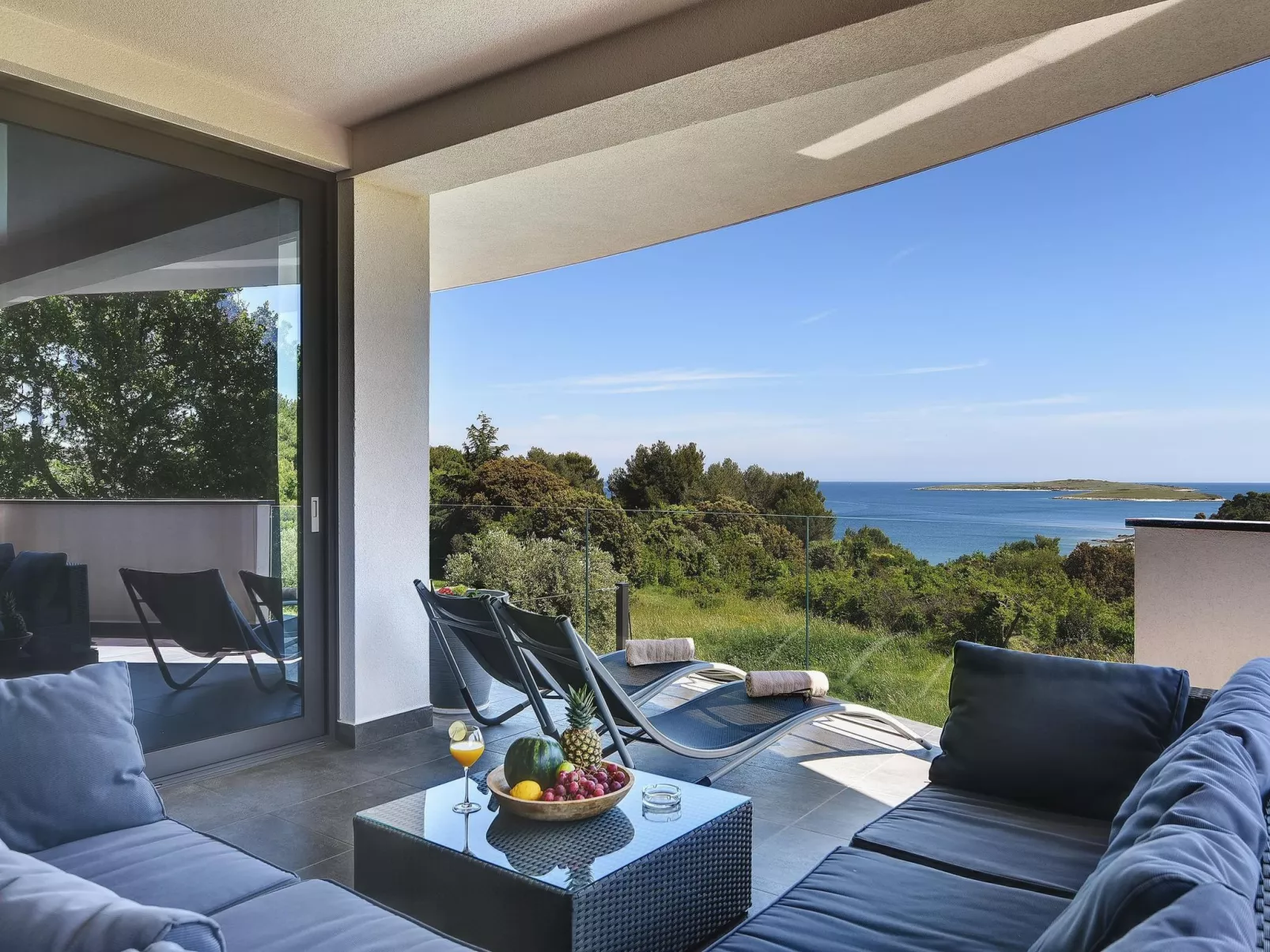 Ferienvilla Sunrise  mit Pool in Premantura-Drinnen