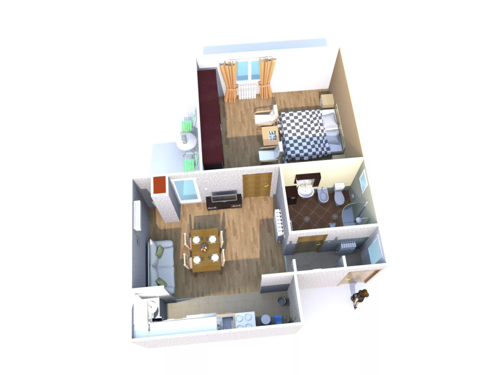 "Gemütlicher Garten" mit Terrasse-Drinnen