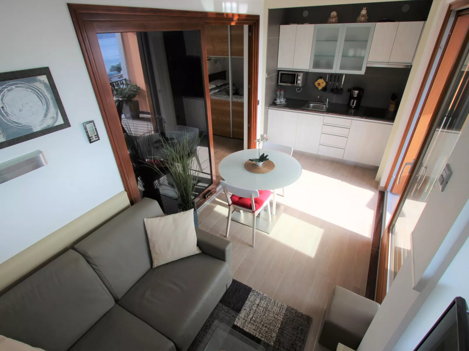 Appartement Deluxe mit Balkon und Meerblick-Dedans
