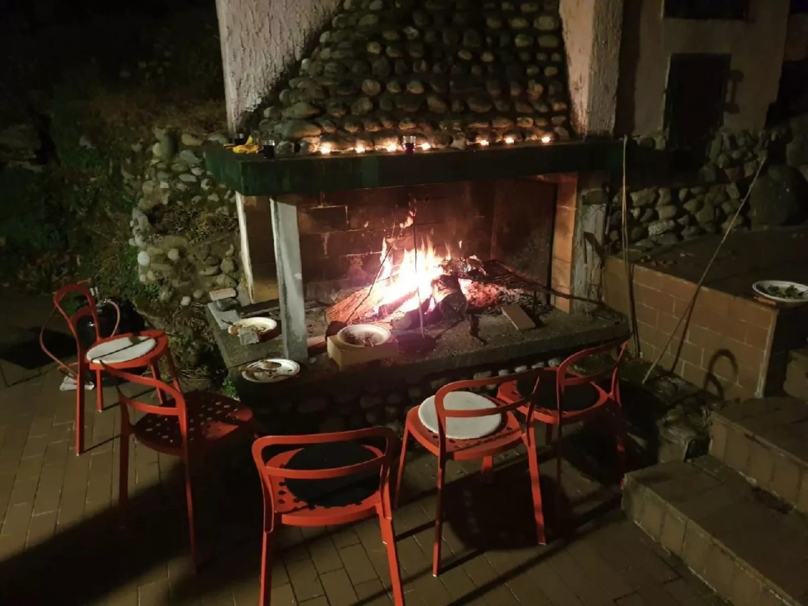 Mit Bergblick-Draußen