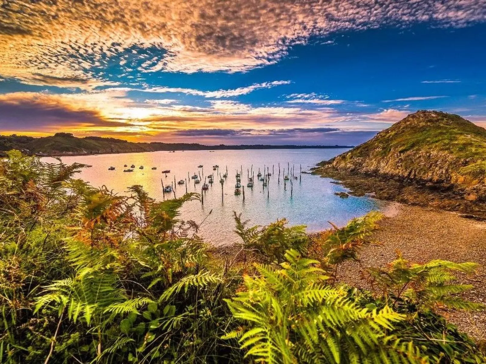 Gîte de Kerberso in Pléhédel-Draußen