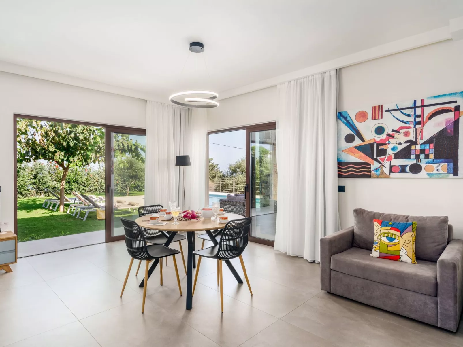 Villa Fos - Privater Pool, Eleganz und Meerblick-Dedans