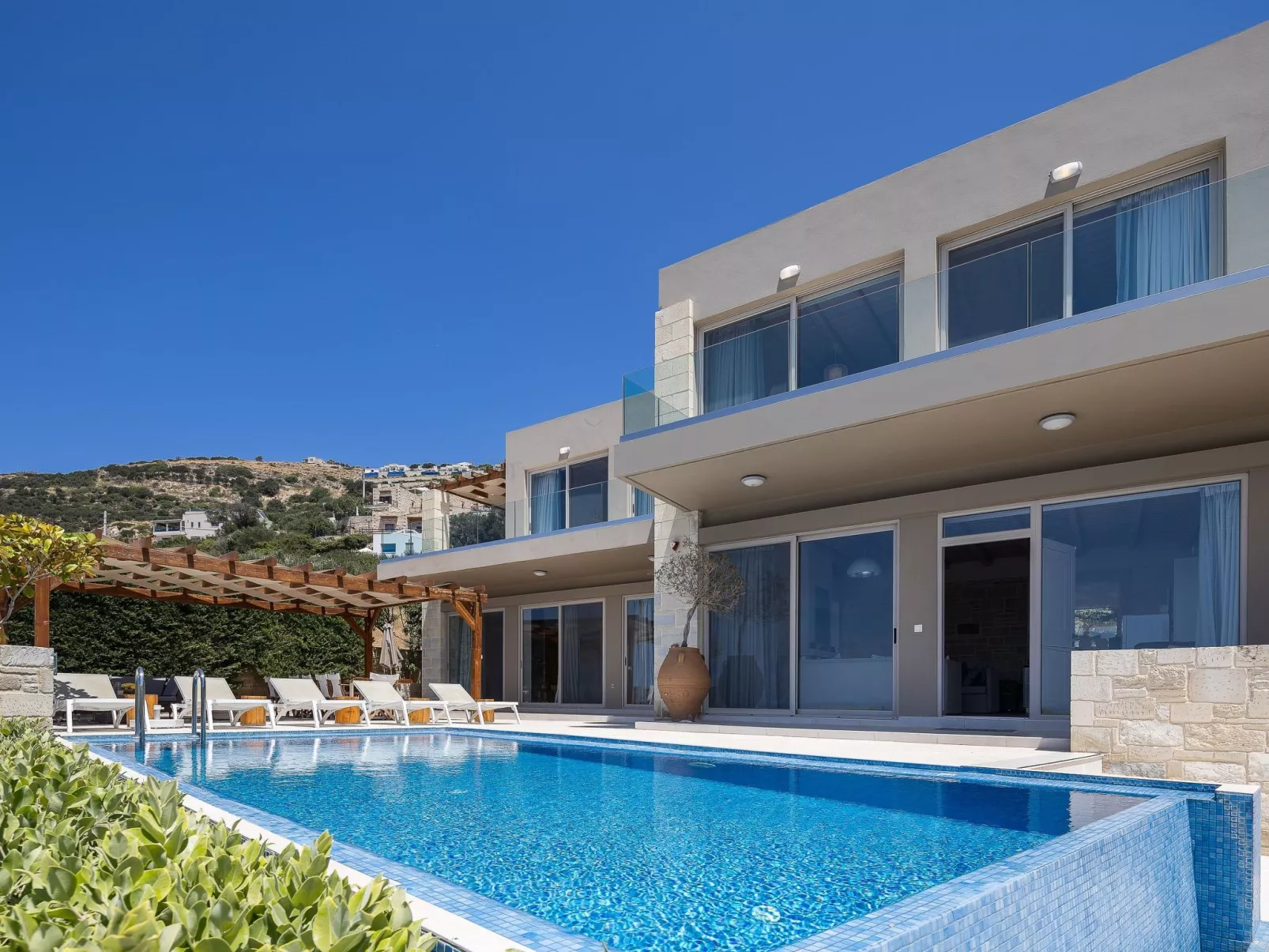 Villa Elpida I Meerblick, ''beheizter'' Pool-Dehors