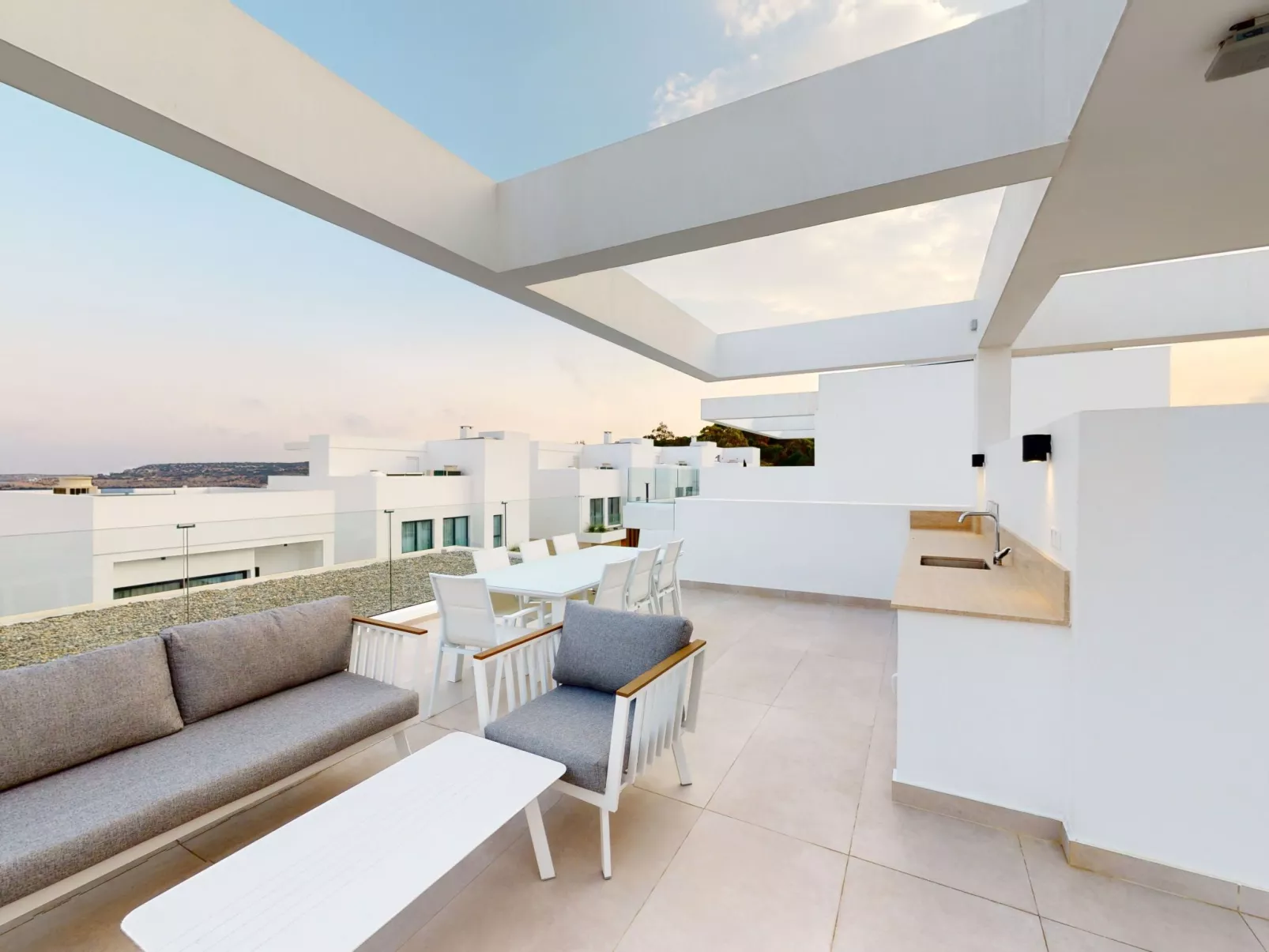 Periyiali Resort - Seitlicher Meerblick Villa Erato - 19-Drinnen