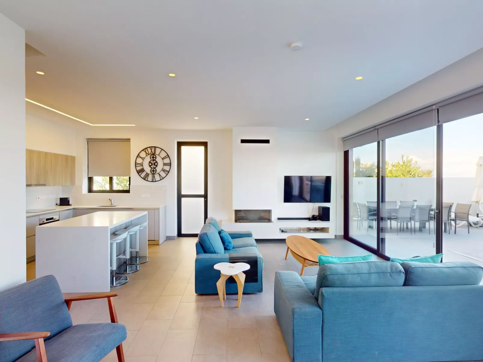 Periyiali Resort - Seitlicher Meerblick Villa Ektoras- 40-Drinnen