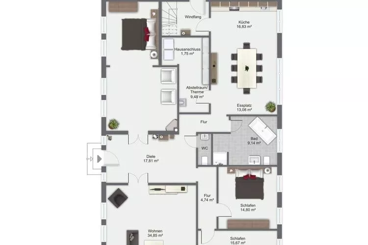 Kleine Freiheit EG 6 P-Floor plan