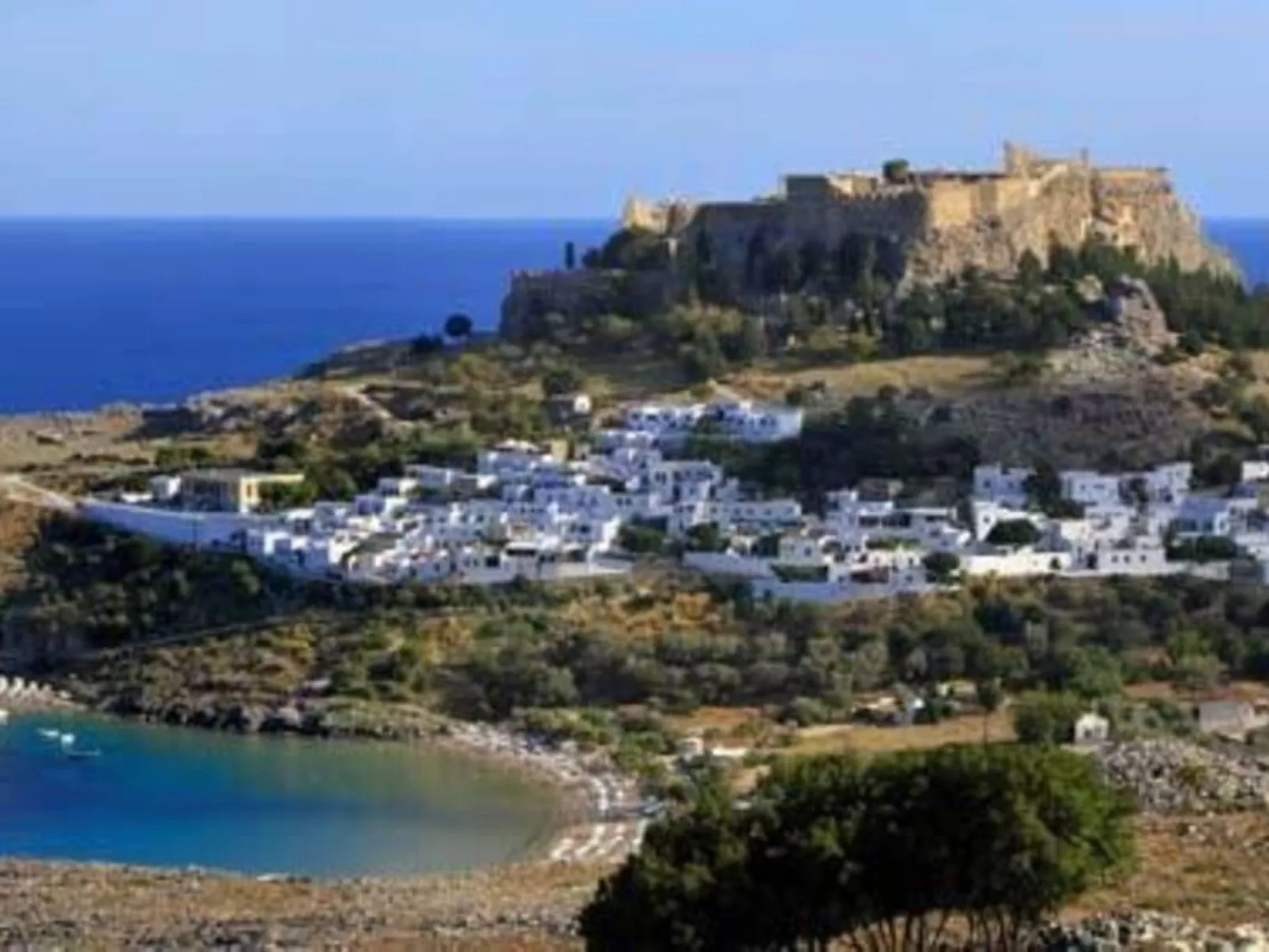 Charmantes Ferienhaus in Archangelos mit großem Balkon-Dehors
