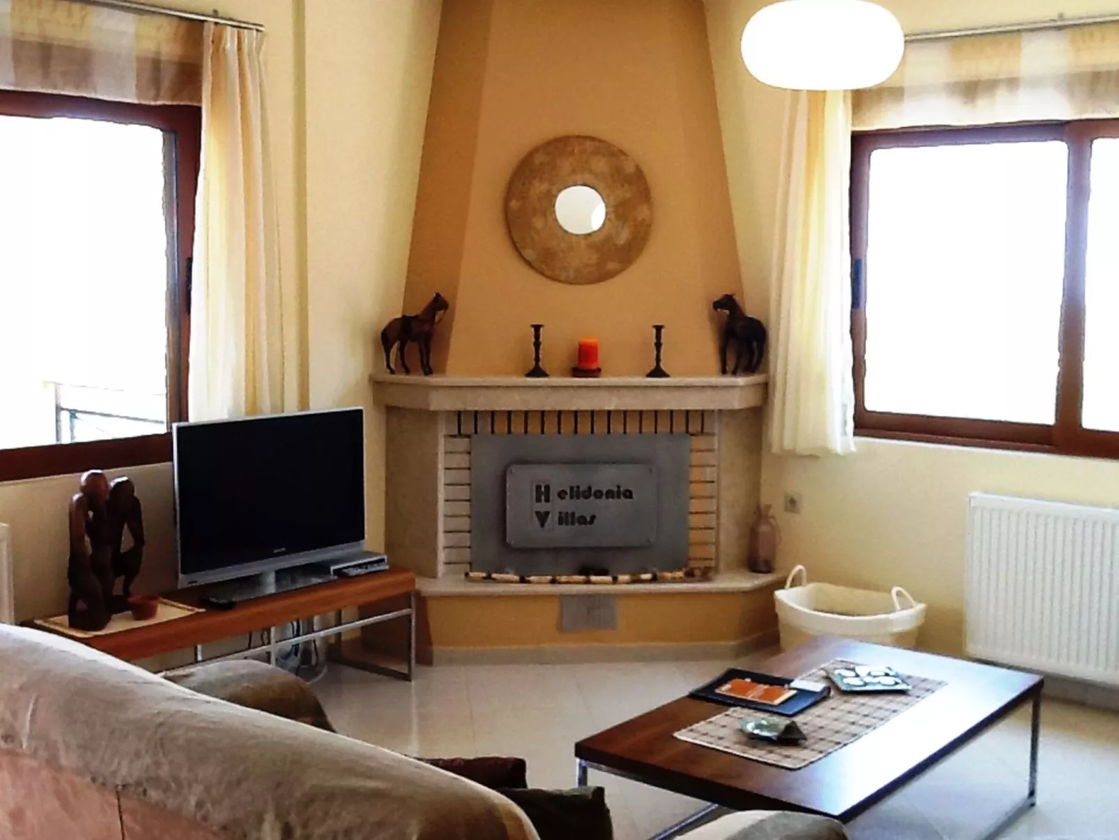 Villa Stefanos, Meerblick, privater Pool, Rethymno-Drinnen