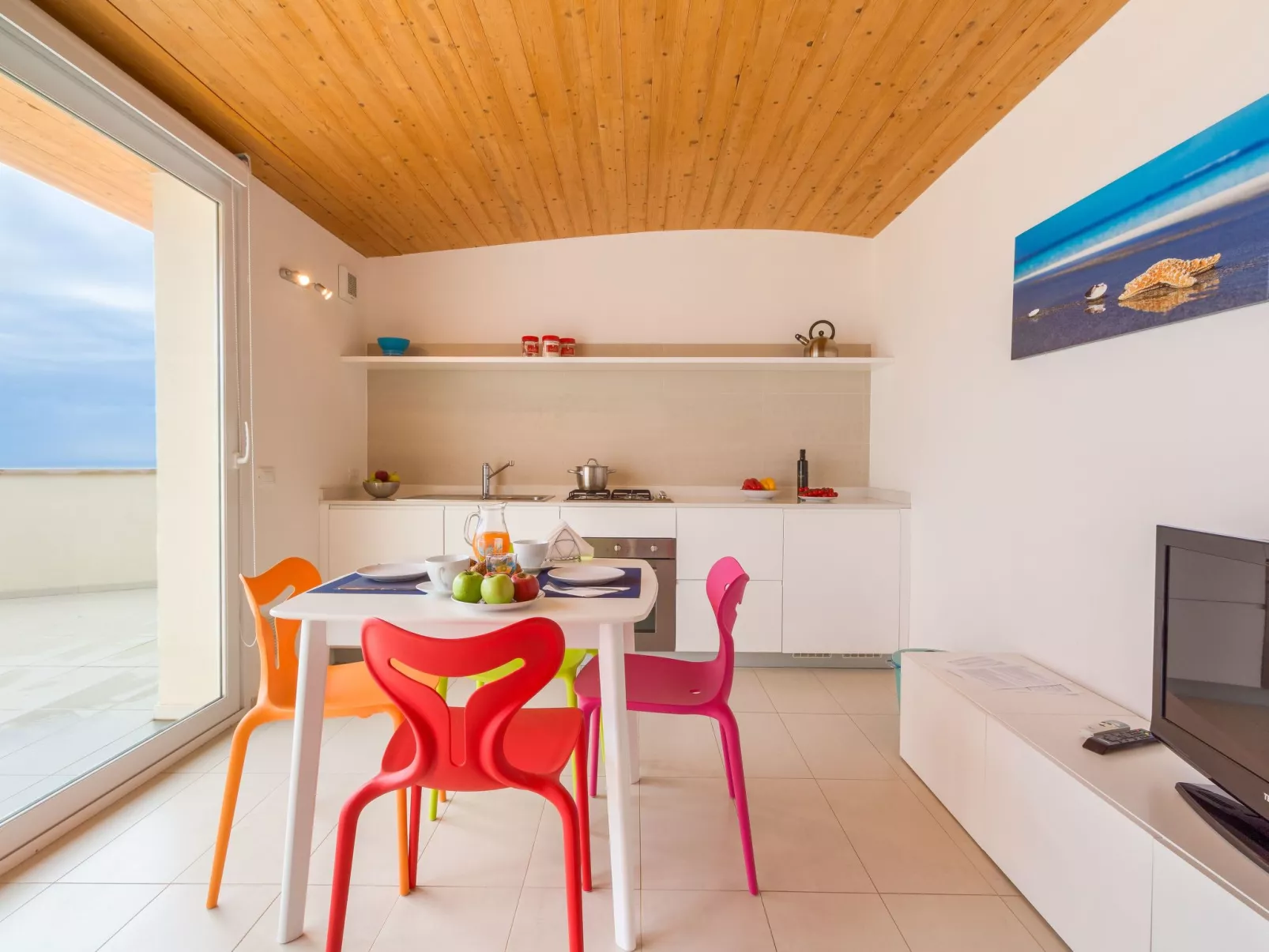 Appartamento con 1 camera da letto VISTA MARE-Drinnen