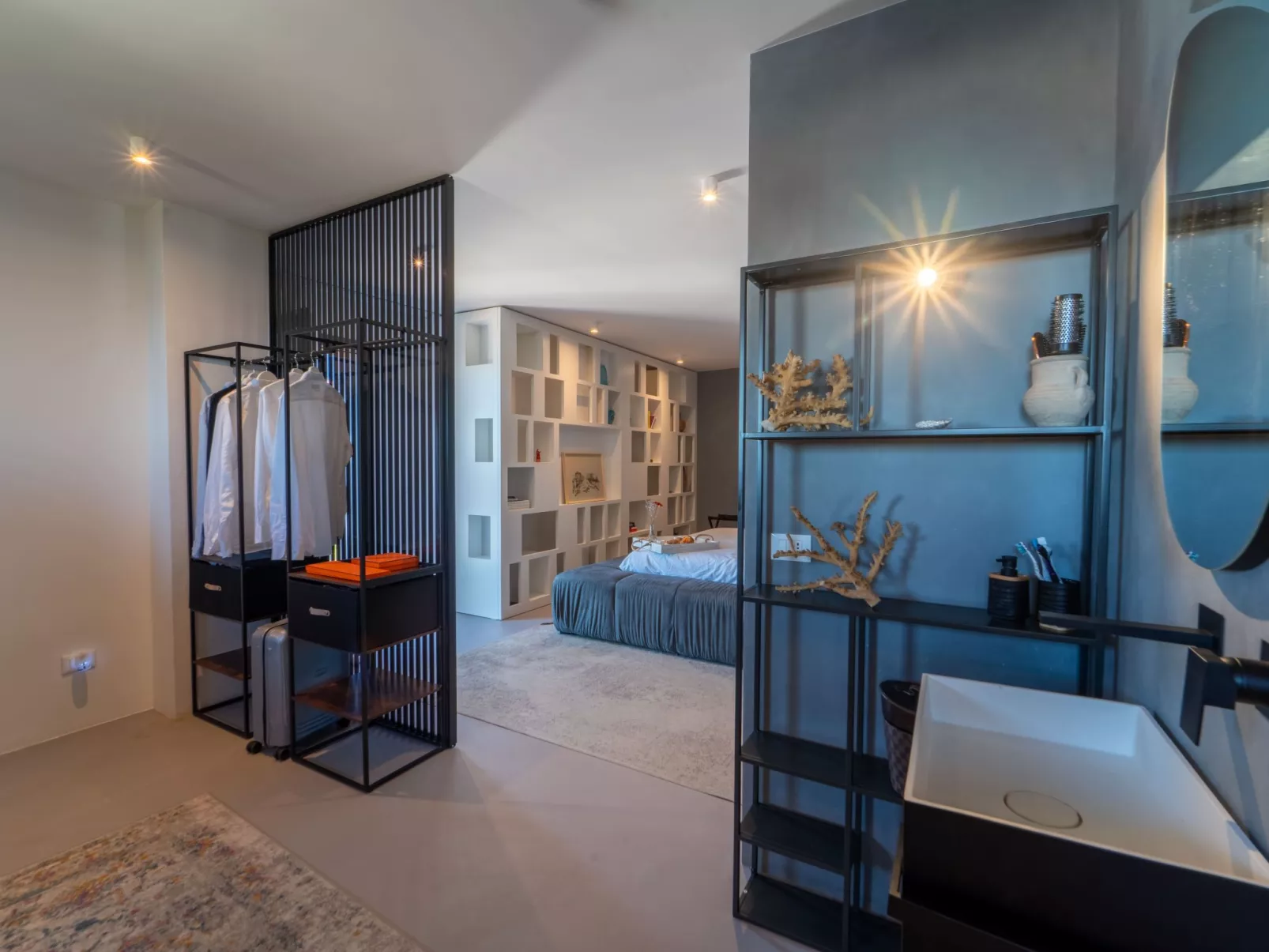 Luxuriöse Flucht mit Meerblick-Dedans