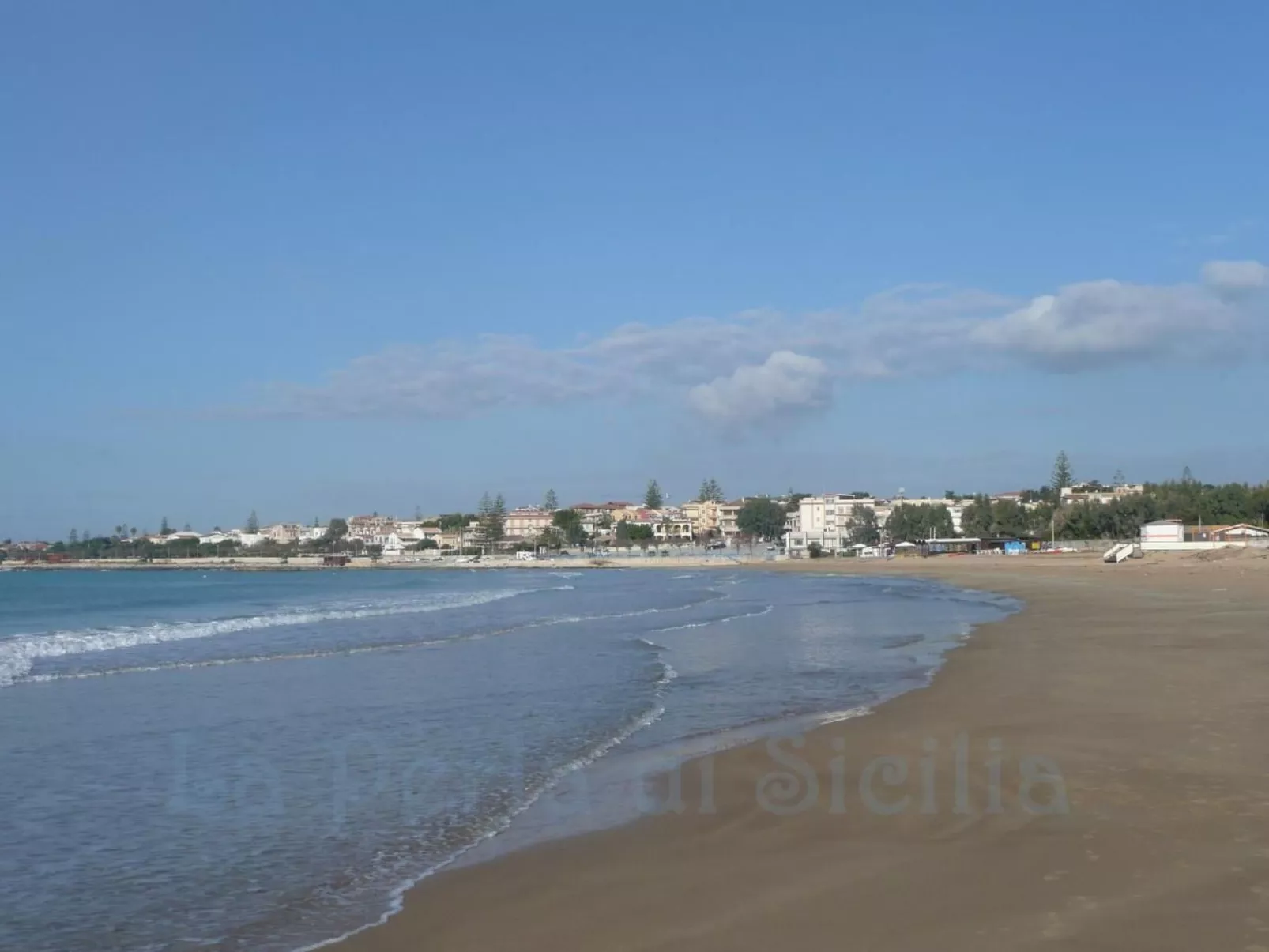 Schöner zentraler Bungalow direkt am Sandstrand auf Sizilien-Dehors