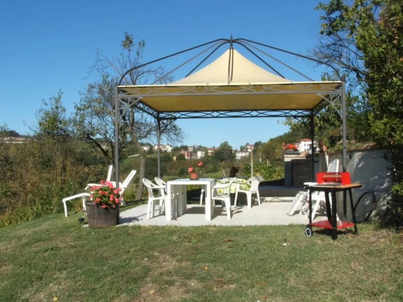 Mit Balkon für 3 Personen-Draußen