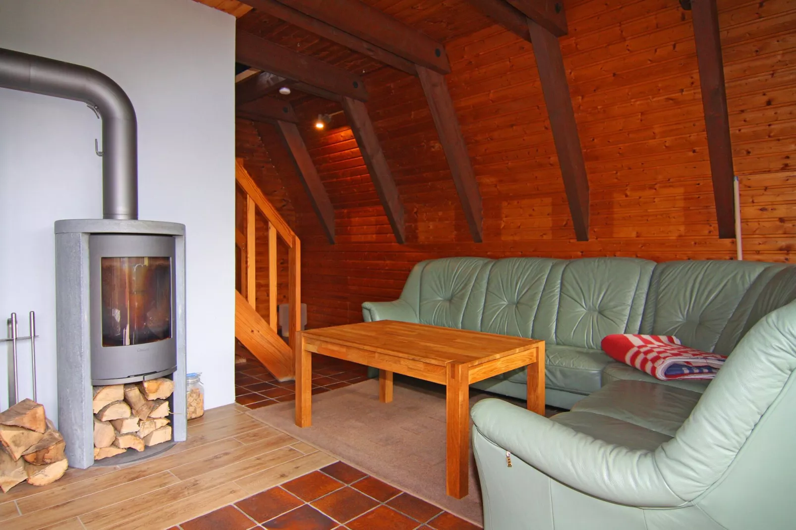 Nurdachhaus-Living room