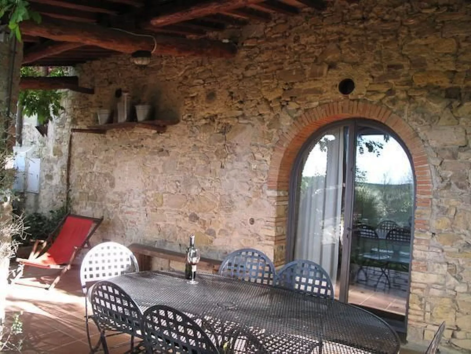 Gemütliche blaue Wohnung mit Garten-Outside