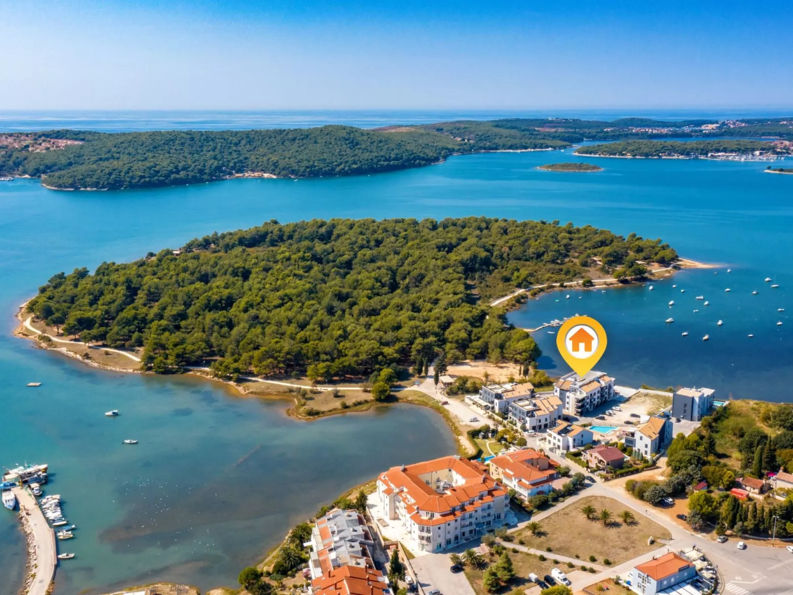 Moderne Wohnung in Medulin mit Gemeinsamem Pool - Outside