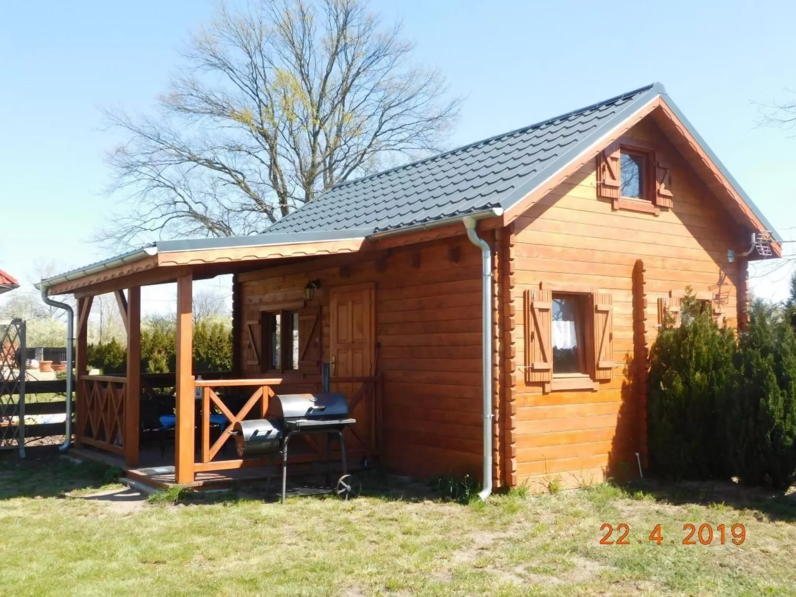 Haus in Karsibór mit Grill, Terrasse und Garten-Draußen