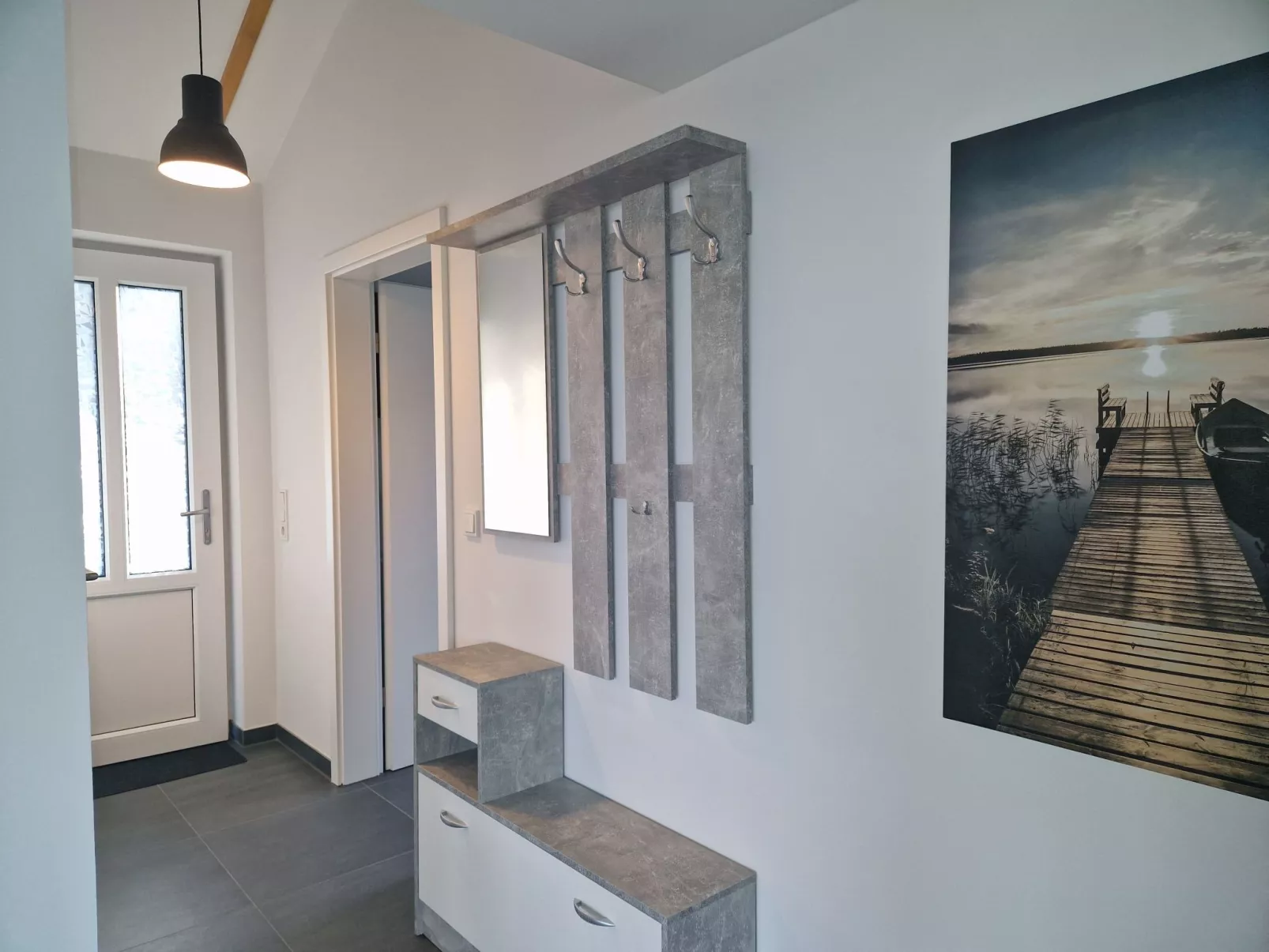 G2 Ferienhaus mit Wiesenblick und Waschmaschine-Dedans