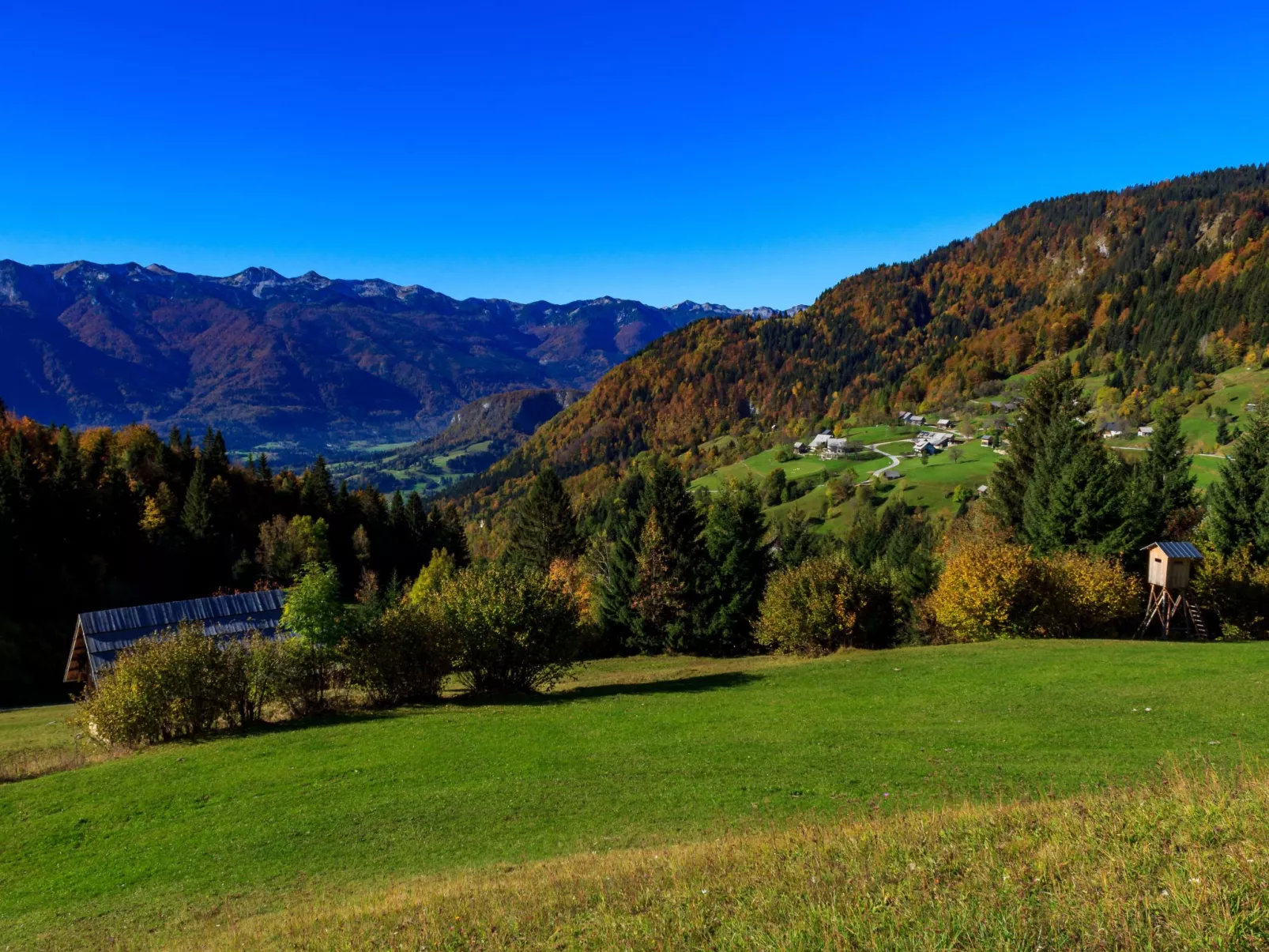 Für 5 Personen ca. 60 m&sup2; in Podjelje, Triglav Nationalpark-Draußen