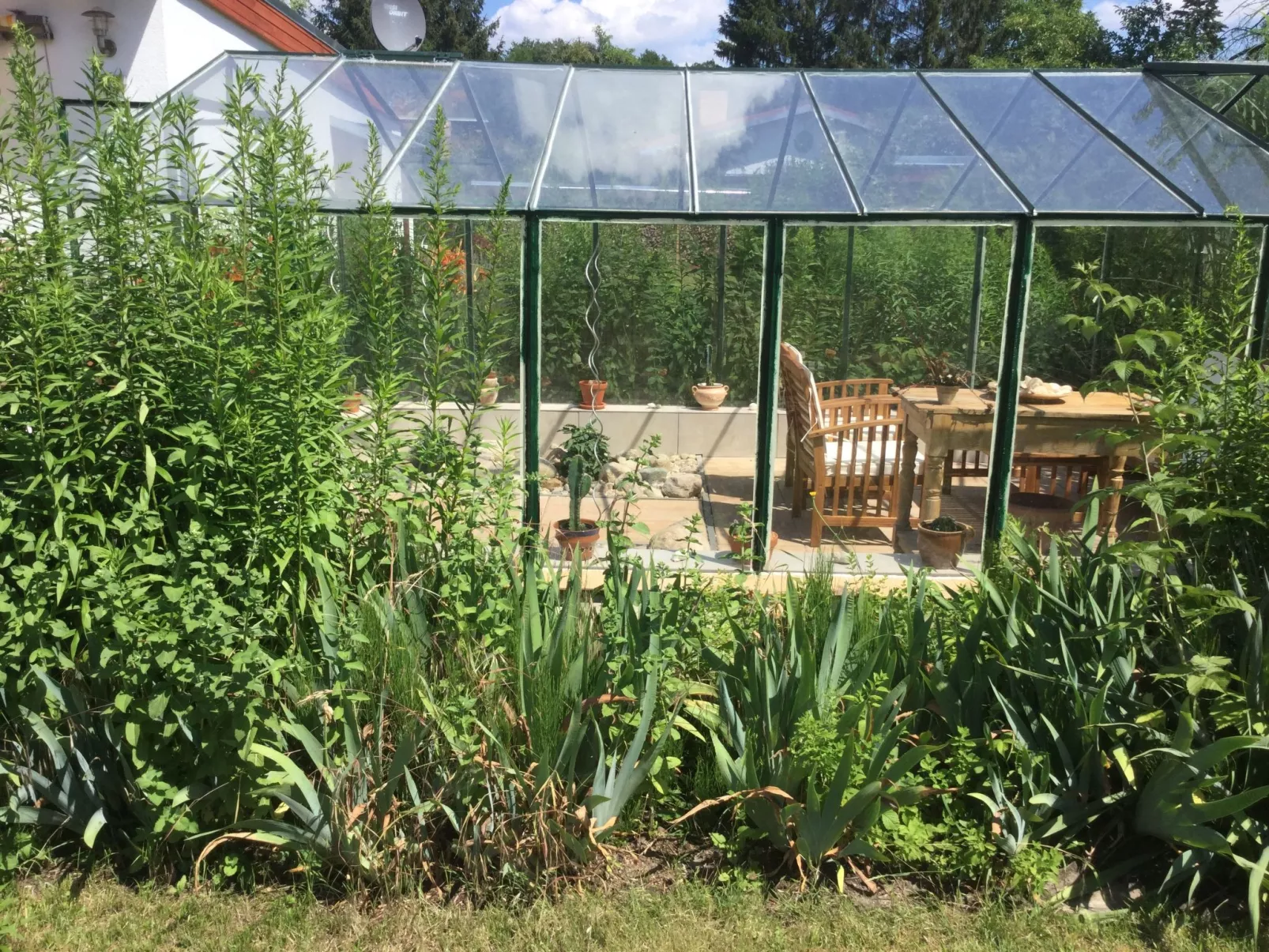 Kleines Ferienhaus in Rangsdorf mit großem Garten-Draußen