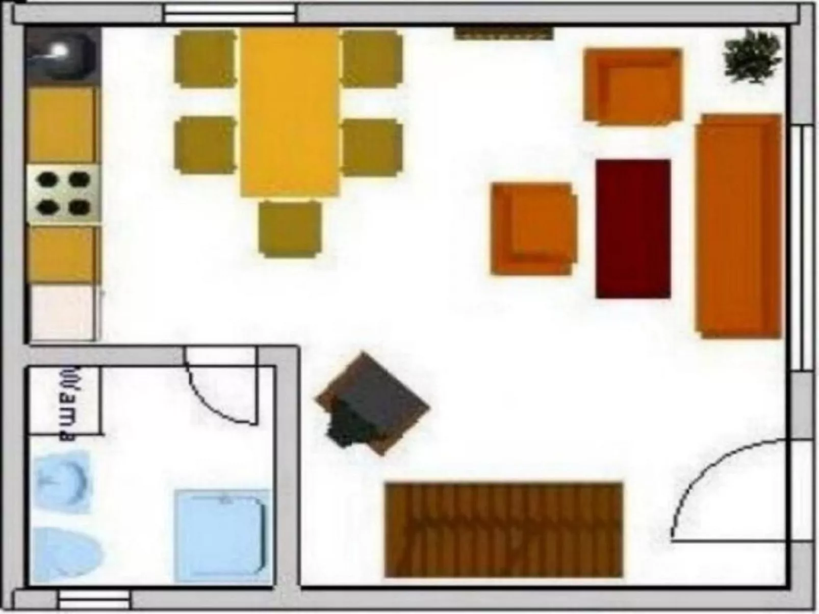 Haus mit Spielwiese-Inside