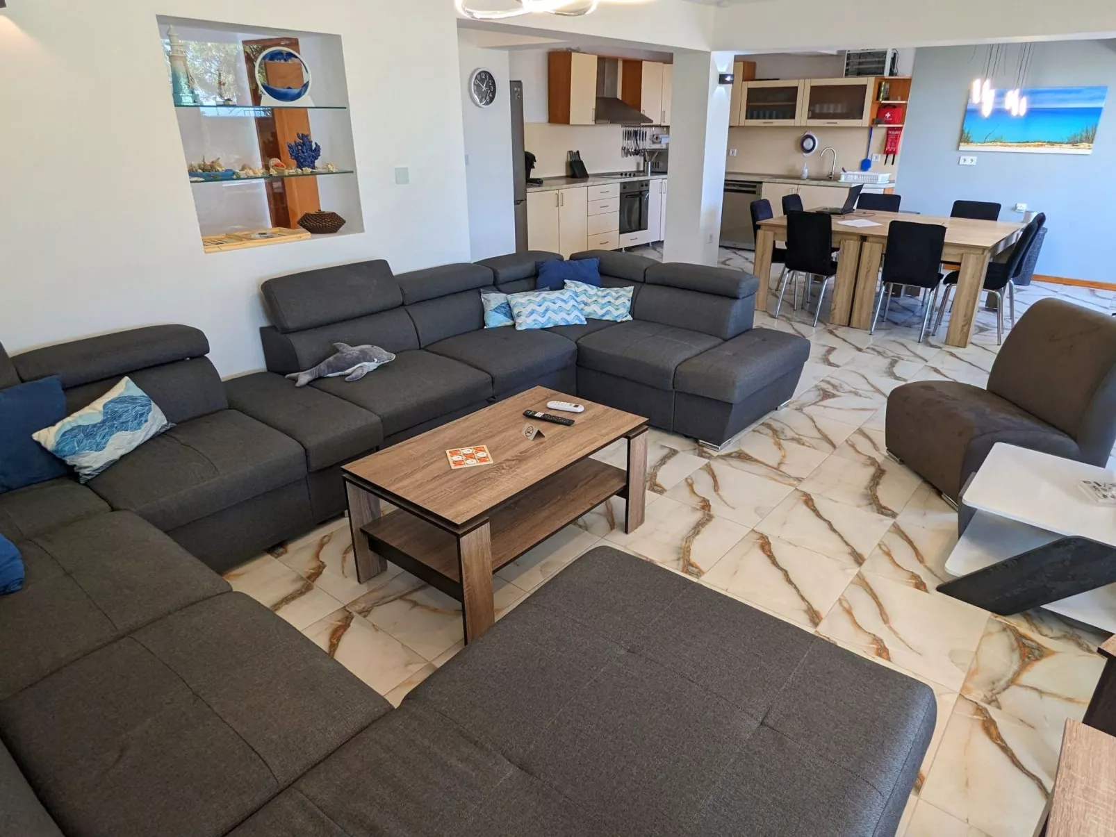 Familienvilla "Dionysus" mit Pool und Meerblick-Drinnen