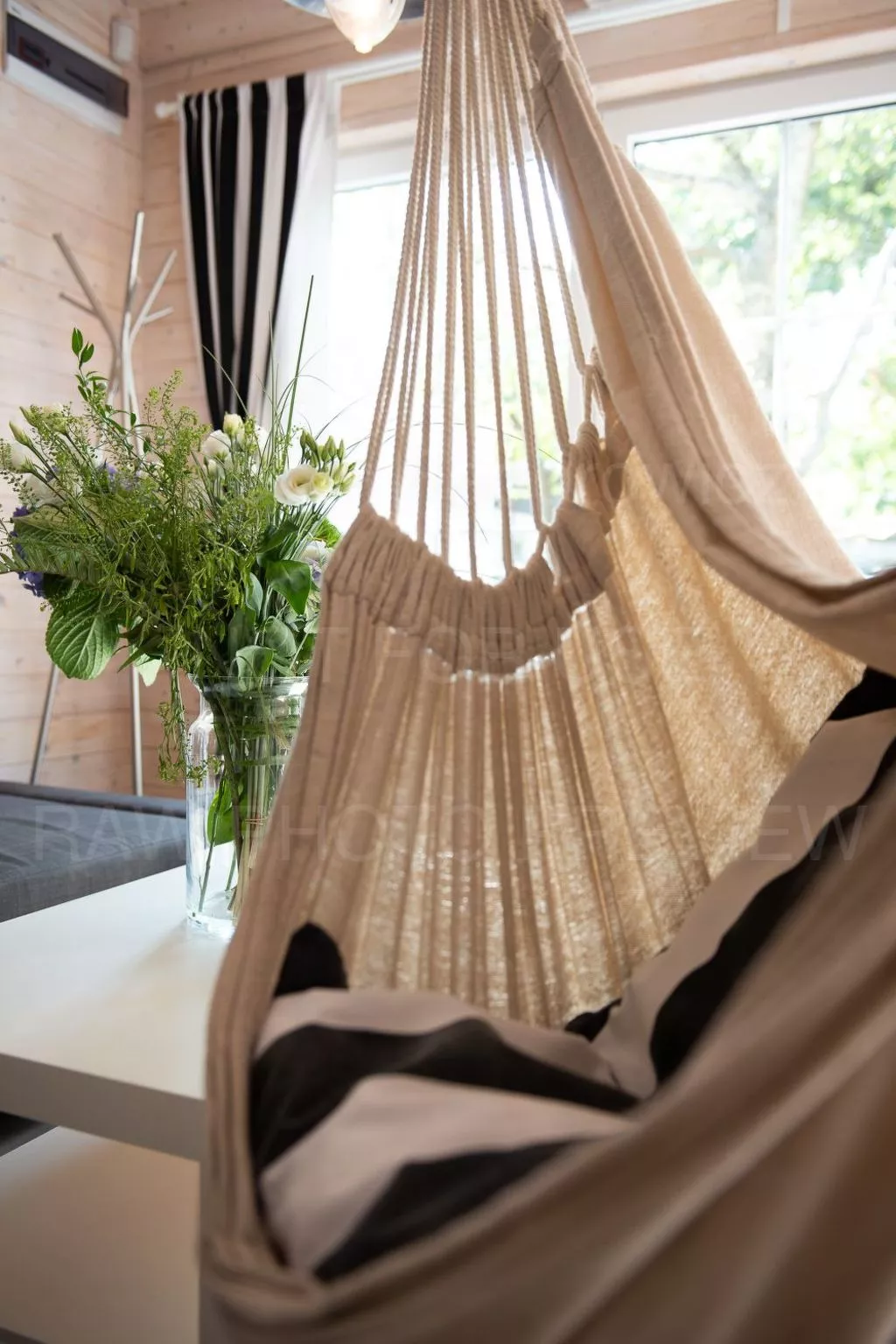 Marynarskie Domki mit der Aussicht auf Spielplatz-Inside