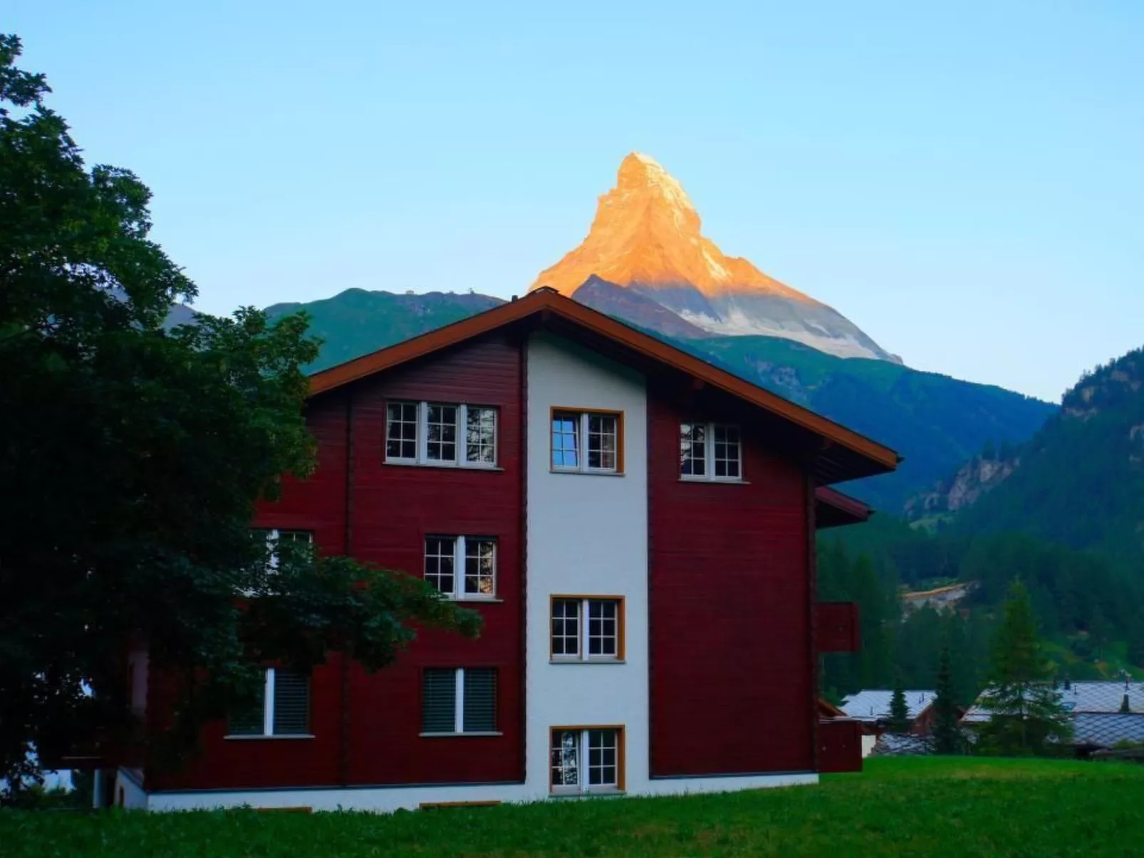 Studio mit traumhaftem Blick auf das Matterhorn-Dehors
