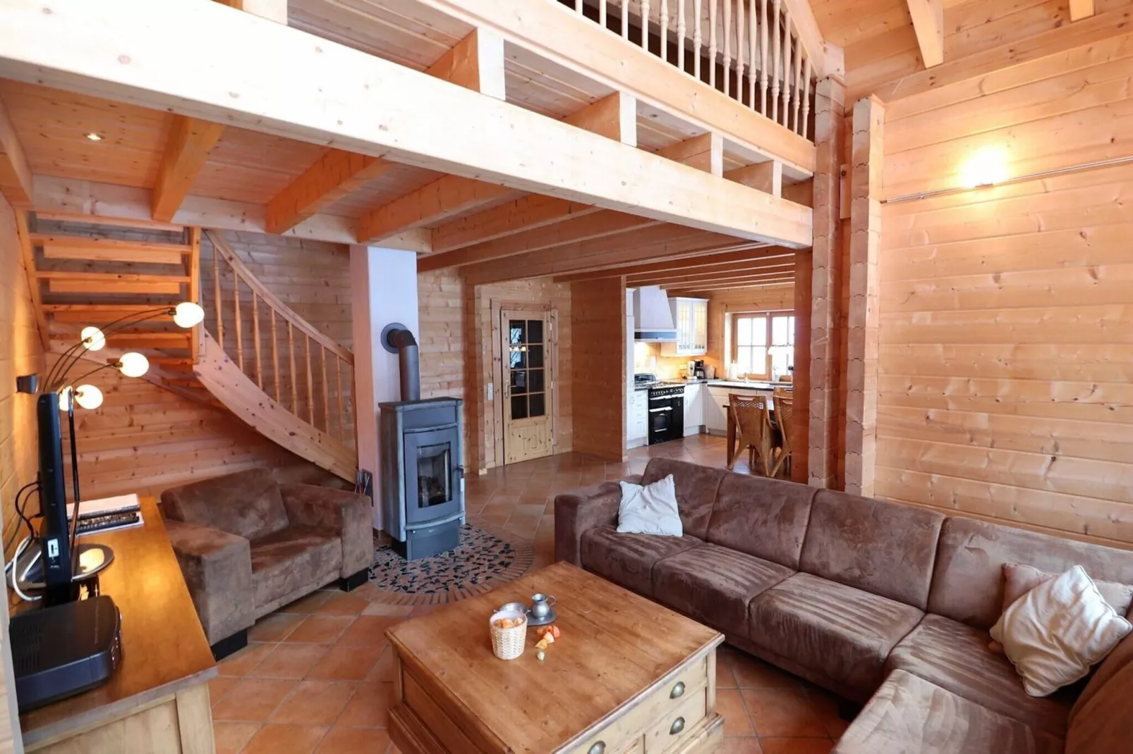 Luxus Blockhaus A-Living room