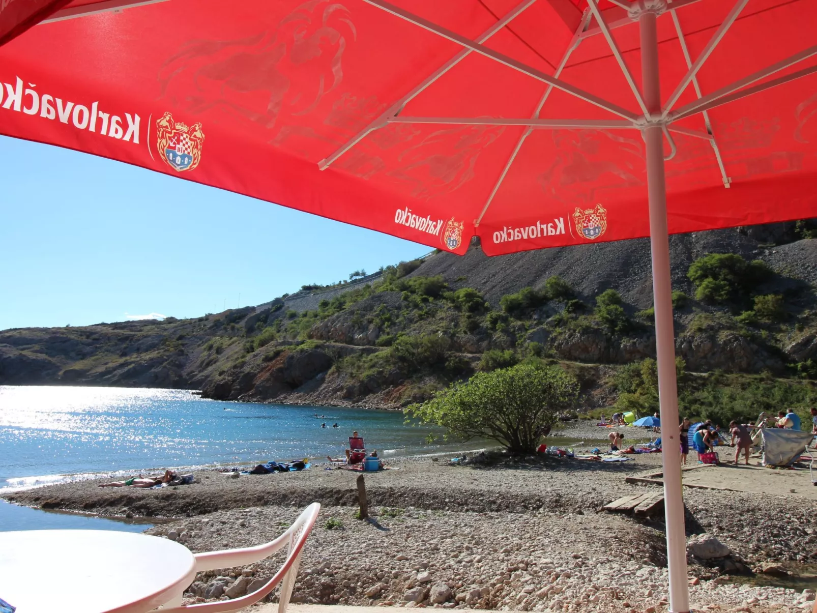 Wunderschönes Ferienhaus in Povile mit Garten, Terrasse und Grill und Meerblick-Outside