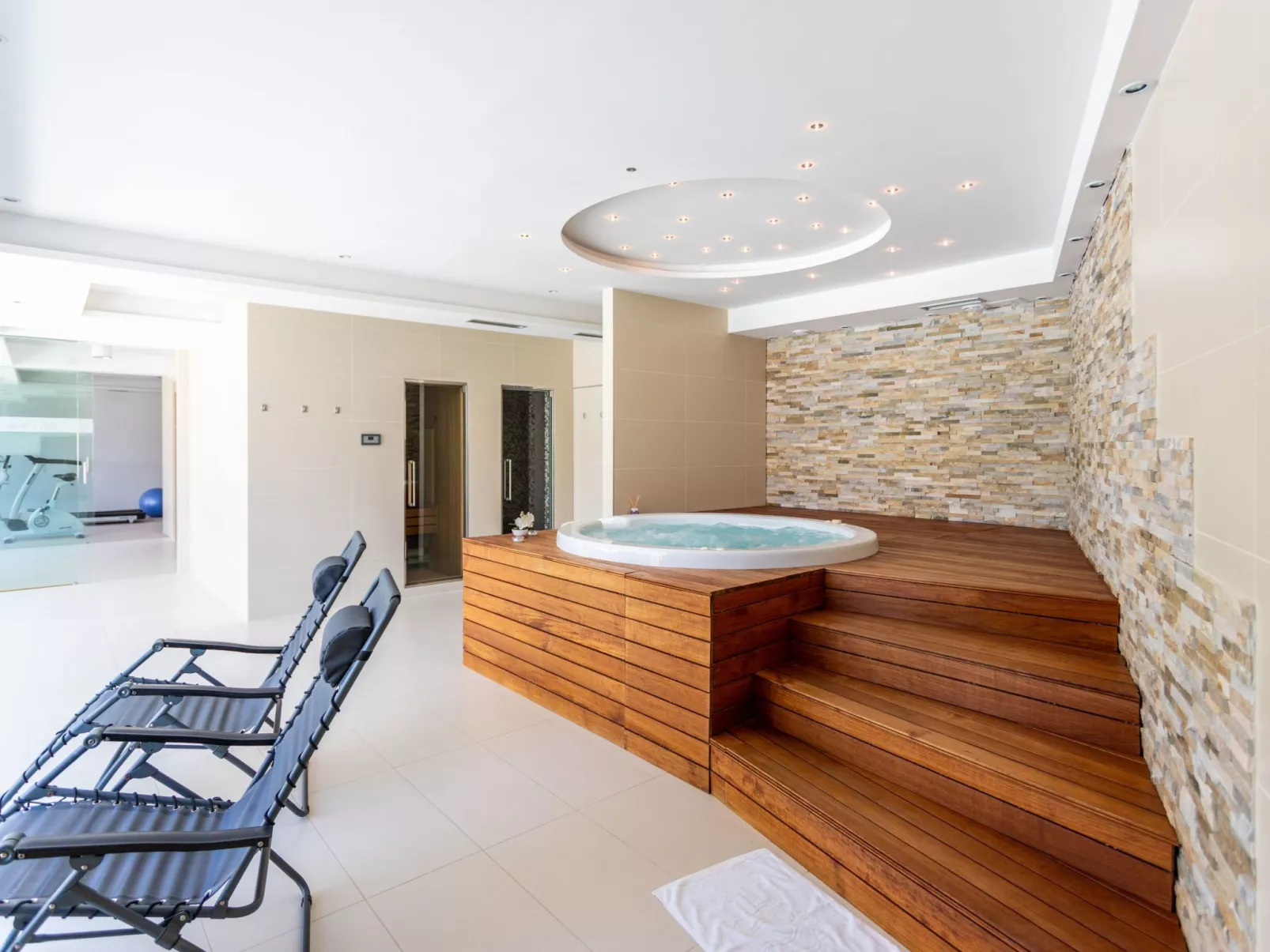 Luxuriöse Ferienwohnung mit Poolblick-Inside