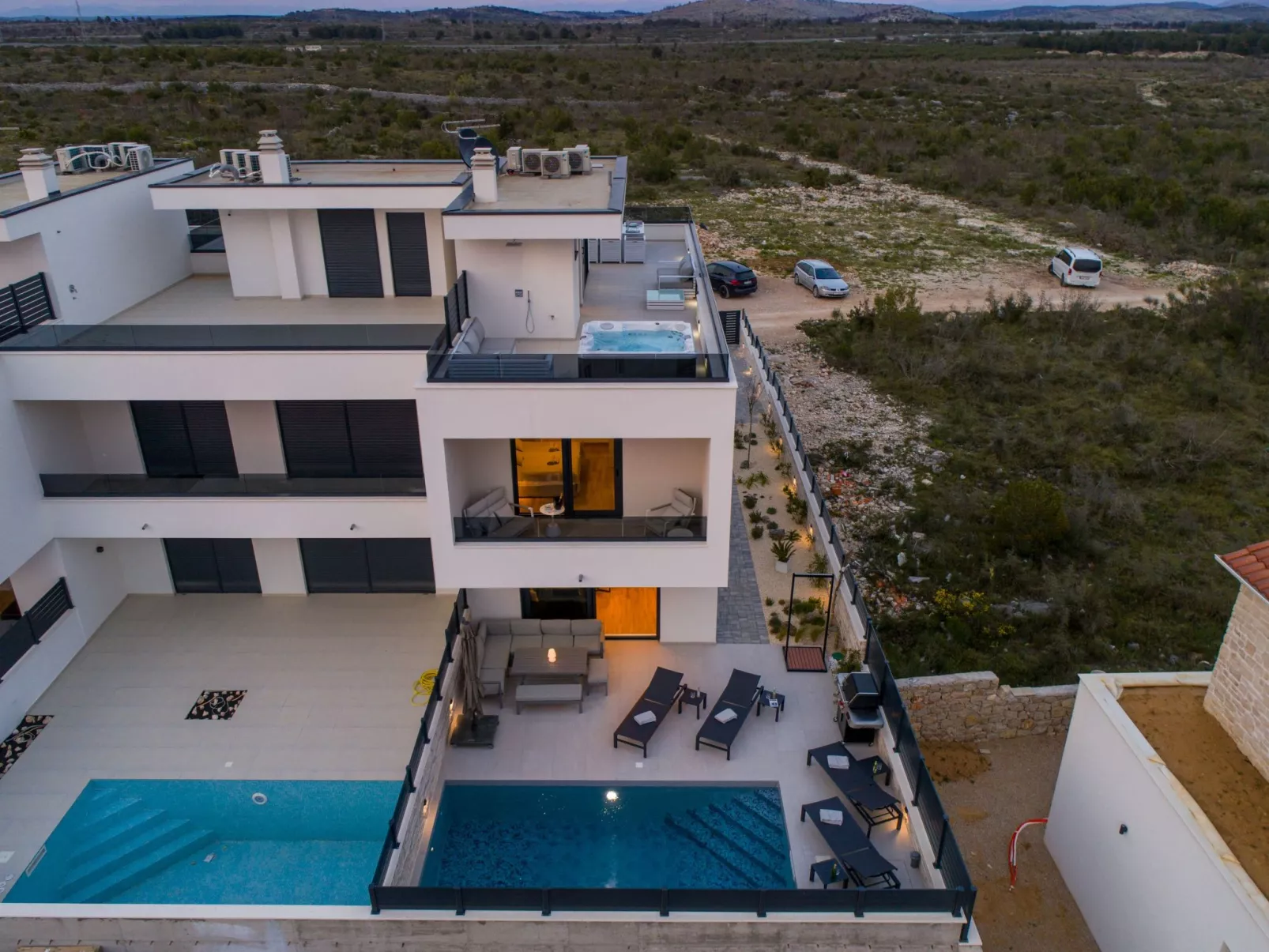 Villa Vodice Sky für 8 Gäste-Dedans