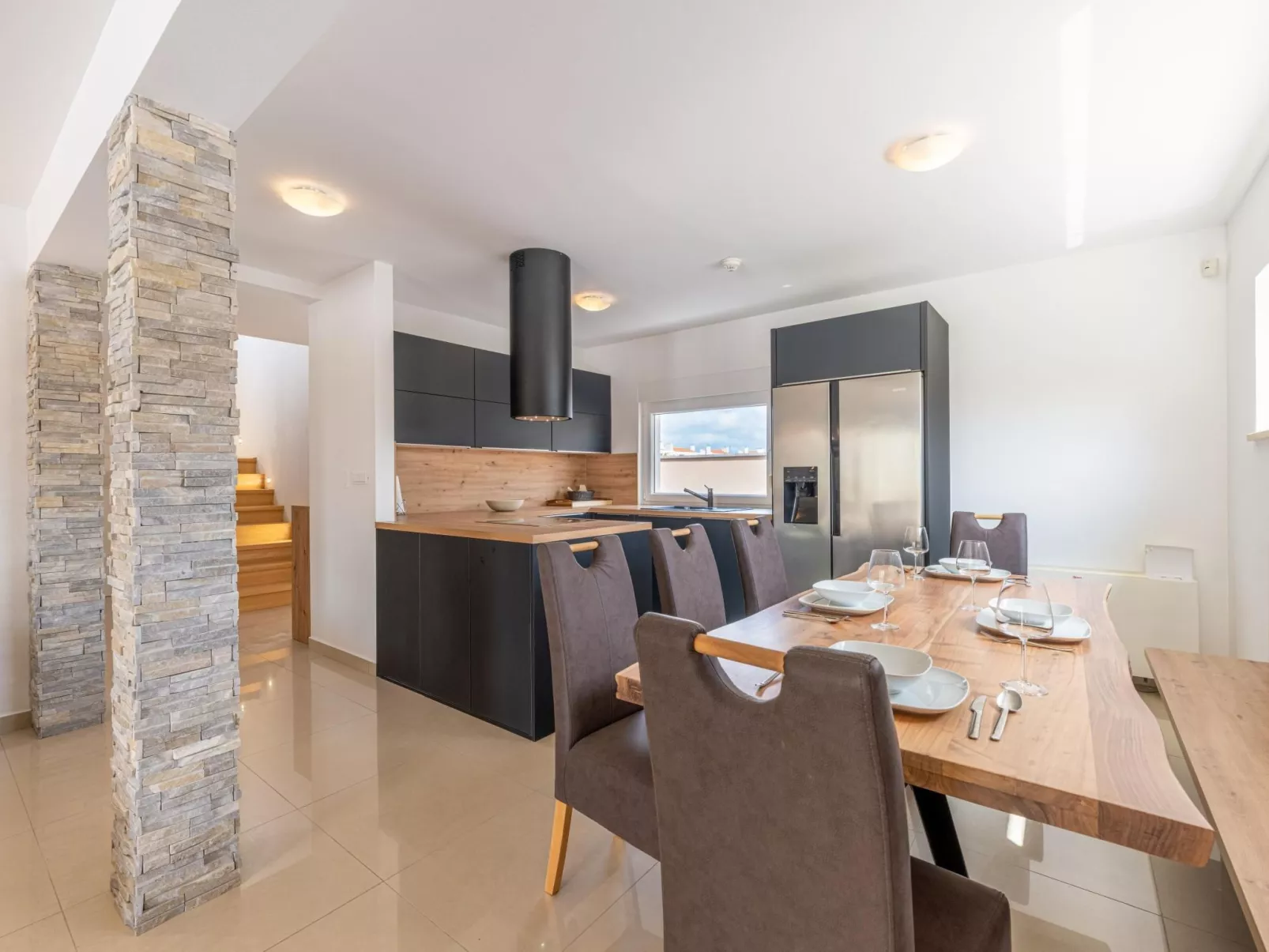 Ferienvilla "Villa Dvor" mit privatem Pool-Dedans