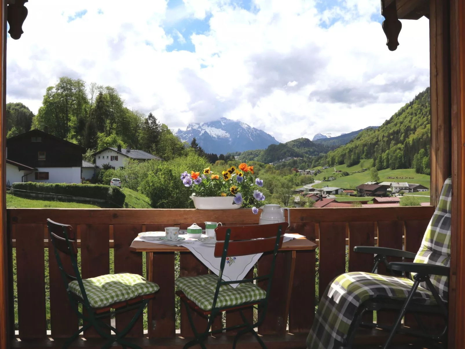 Wohnung in Berchtesgaden mit Garten-Draußen
